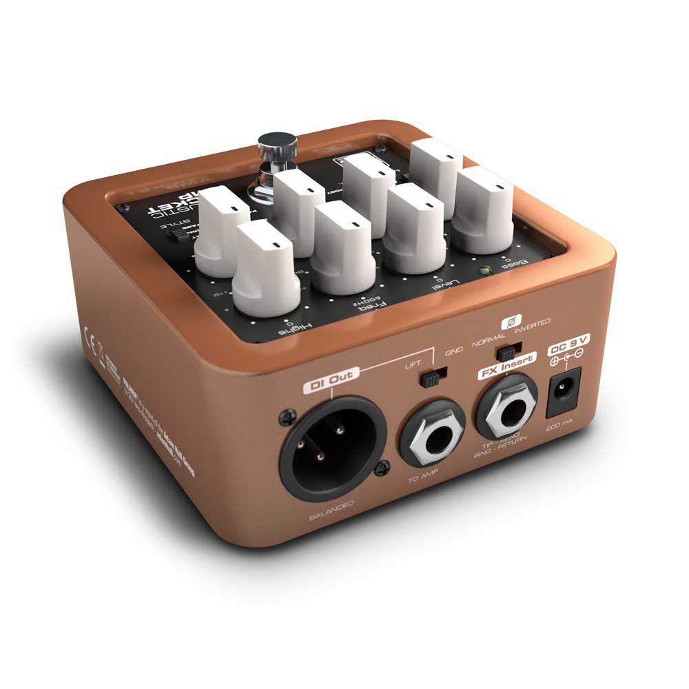 GUITARGUITAR Palmer Pocket Amp Acoustic - Portable Preamp for Acoustic String Instruments