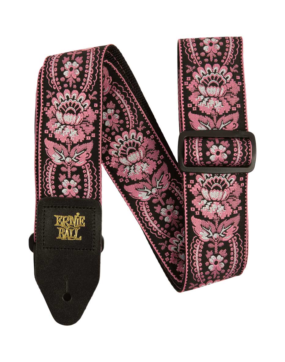 GUITARGUITAR Ernie Ball Pink Orleans Jacquard Strap