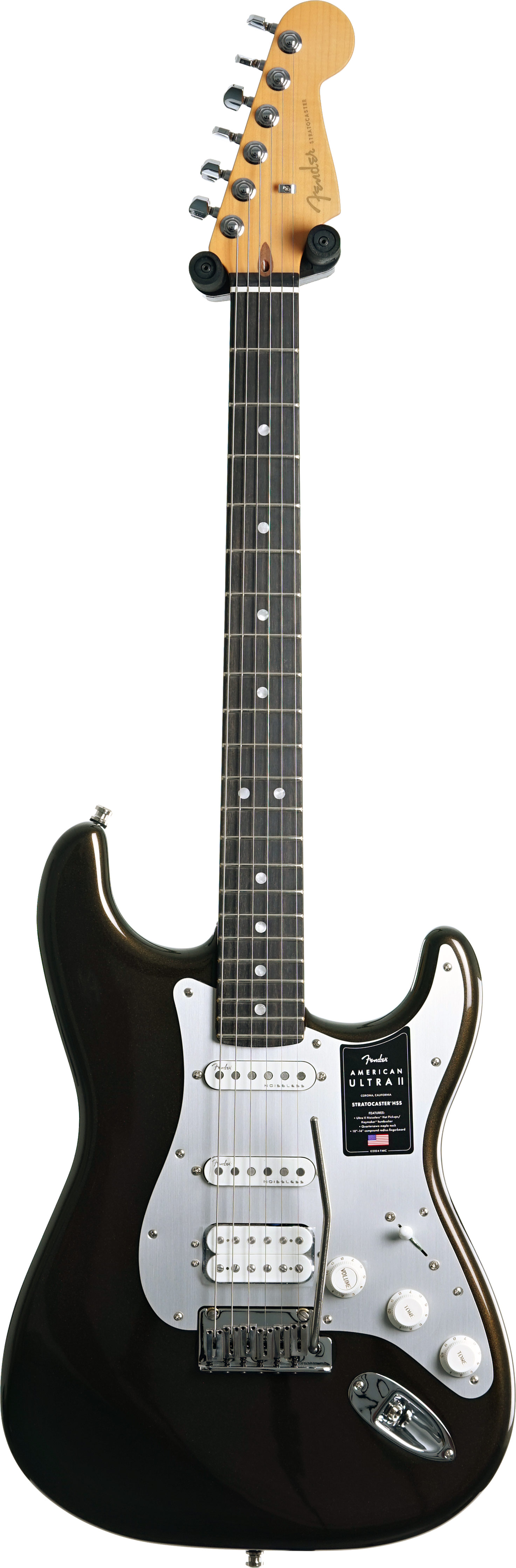 GUITARGUITAR Fender American Ultra II Stratocaster HSS Ebony Fingerboard Texas Tea