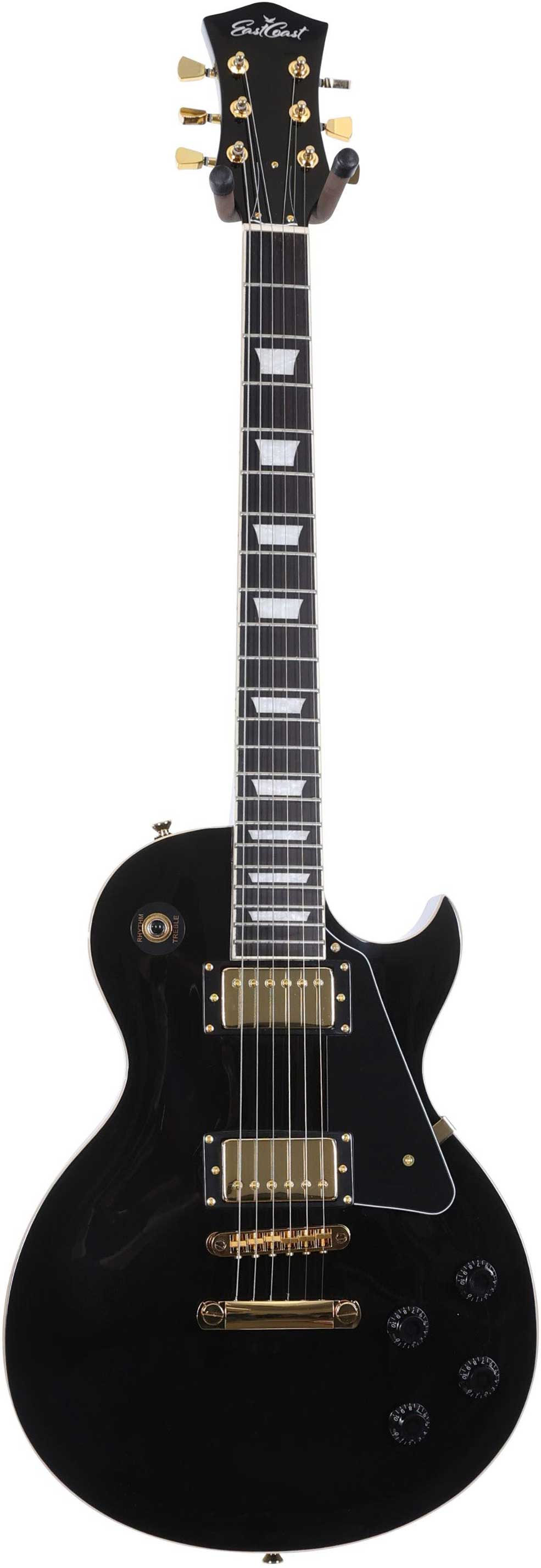 GUITARGUITAR EastCoast L1 Black With Gold Hardware Rosewood Fingerboard