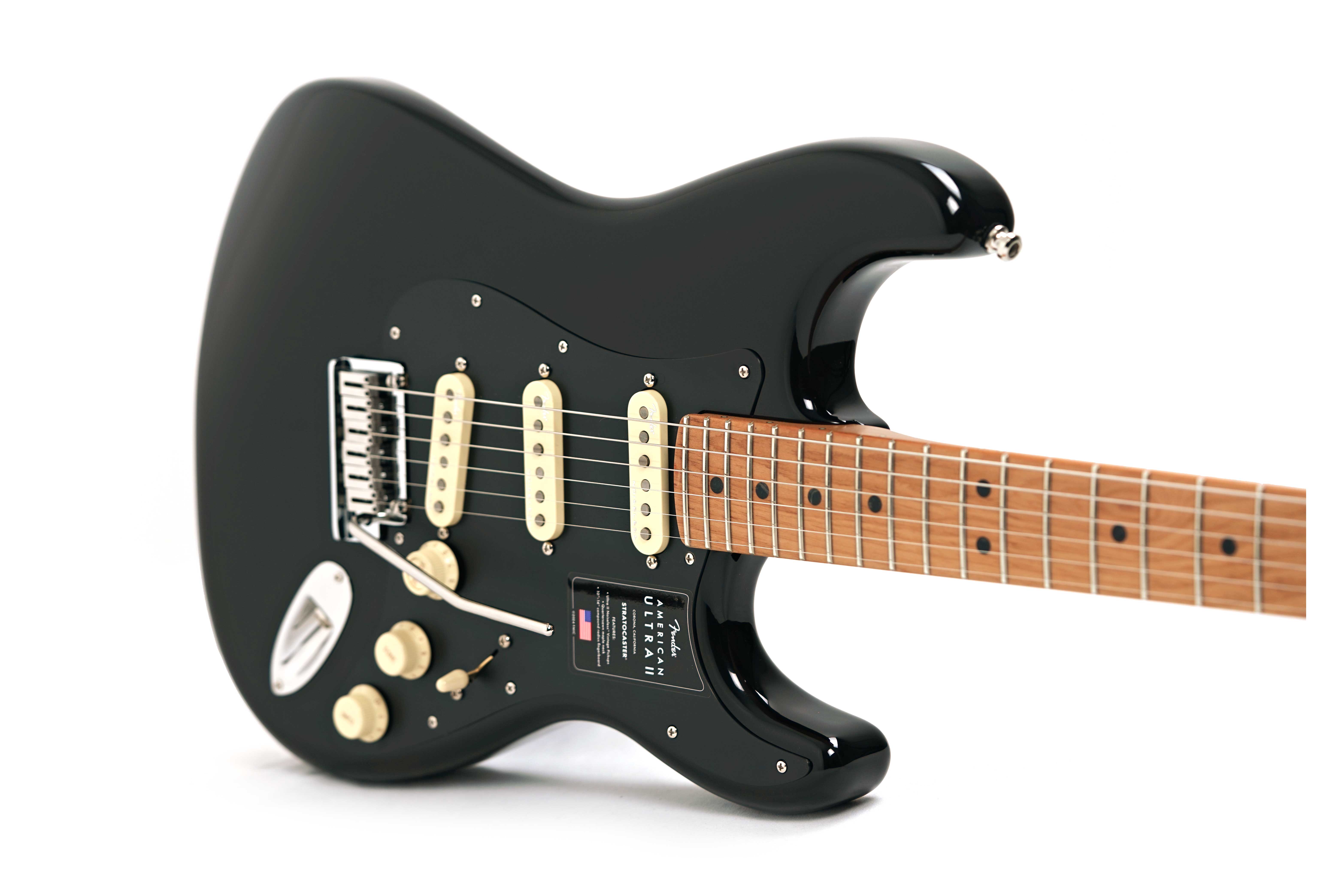 GUITARGUITAR Fender Ultra II Stratocaster Roasted Maple Fingerboard Black guitarguitar Exclusive (Ex-Demo) #US25006712