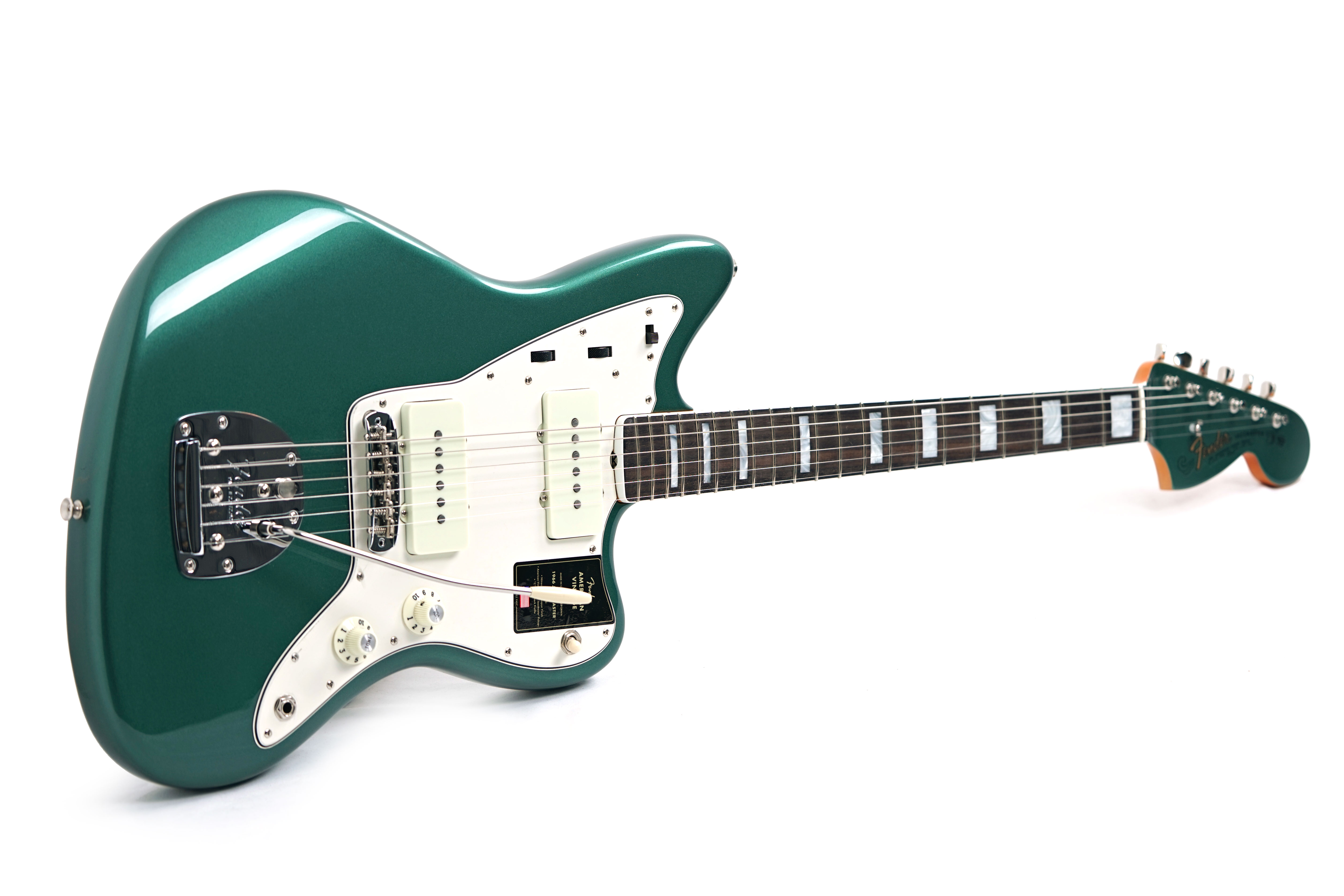 GUITARGUITAR Fender American Vintage II 1966 Jazzmaster Sherwood Green Metallic Rosewood Fingerboard #V2557290