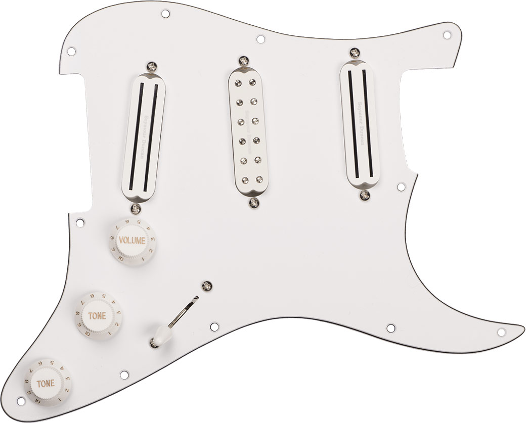 GUITARGUITAR Seymour Duncan Dave Murray Loaded Pickguard White