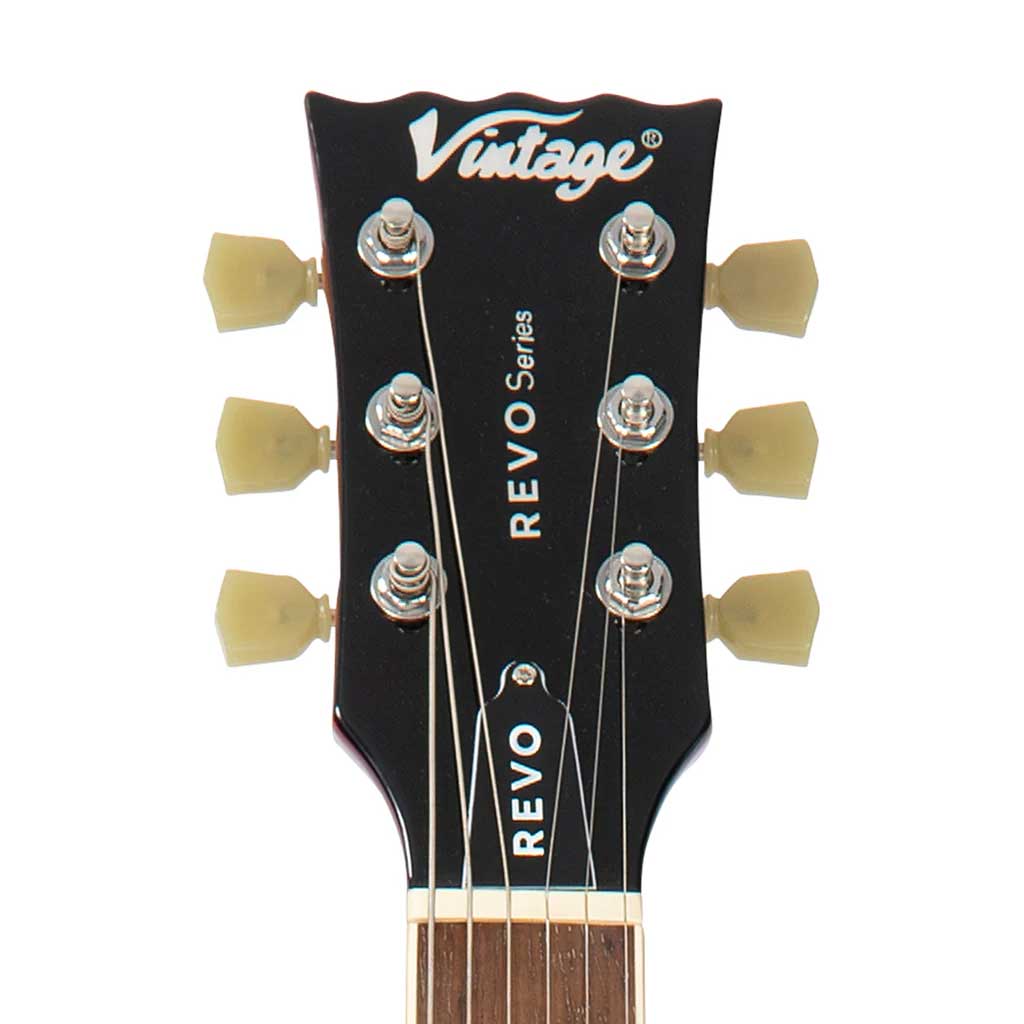 GUITARGUITAR Vintage Revo Series Superthin Guitar Cherry Red