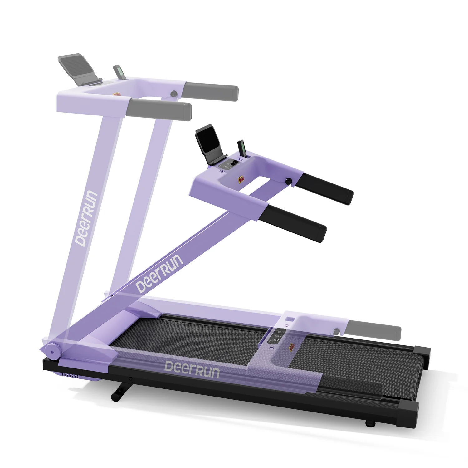 DeerRun All-New 2026 A1 Pro Move+  6% Incline Foldable Treadmill——Upgraded Chip & NFC Support | 350 lbs, 10 mph Dreamy Violet