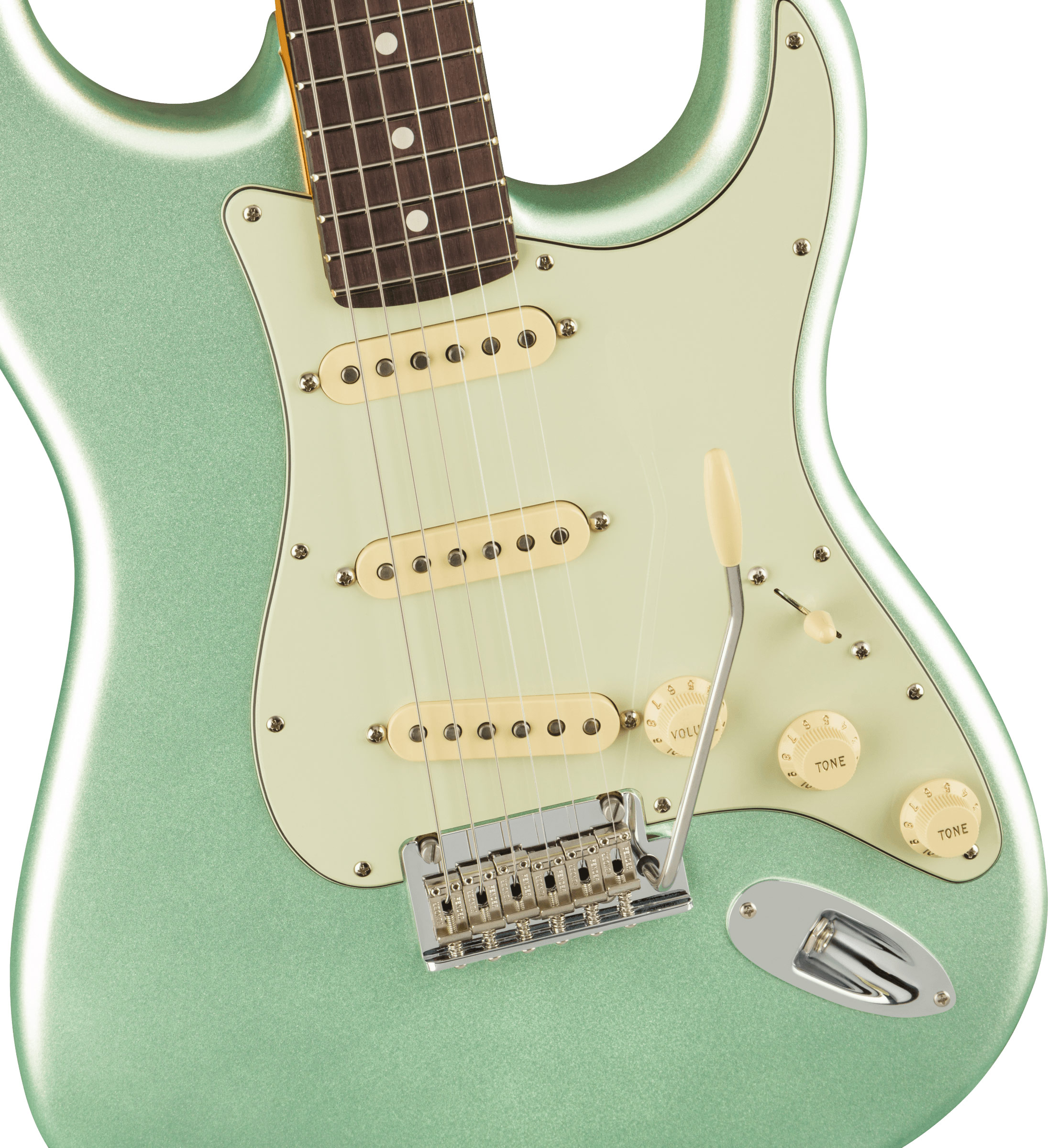 GUITARGUITAR Fender American Professional II Stratocaster Mystic Surf Green Rosewood Fingerboard
