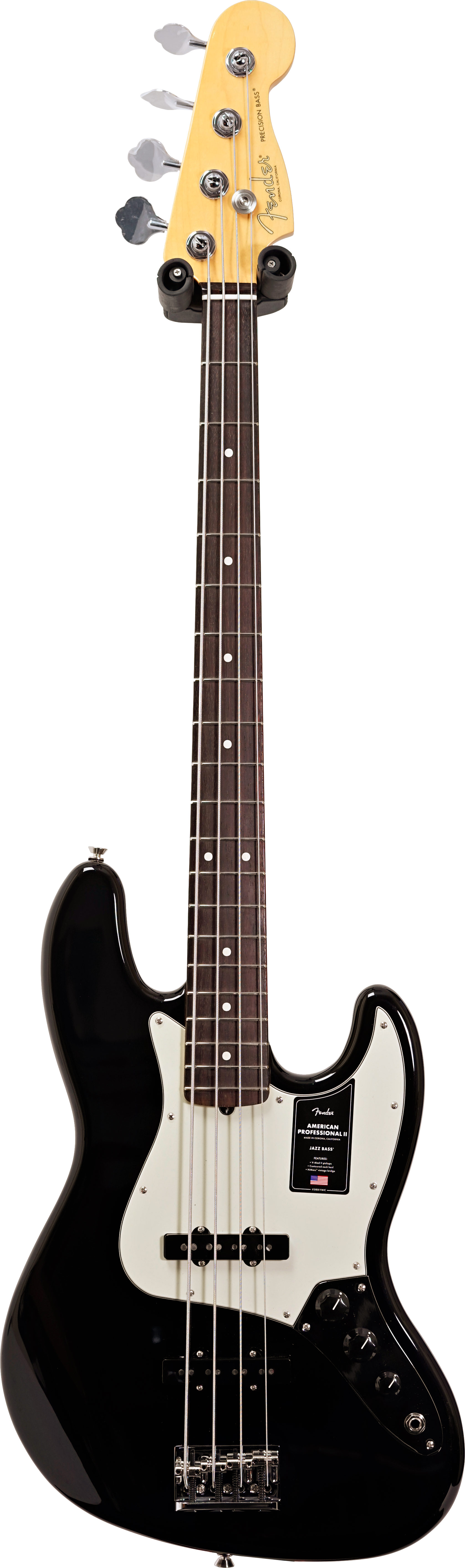 GUITARGUITAR Fender American Professional II Jazz Bass Black Rosewood Fingerboard