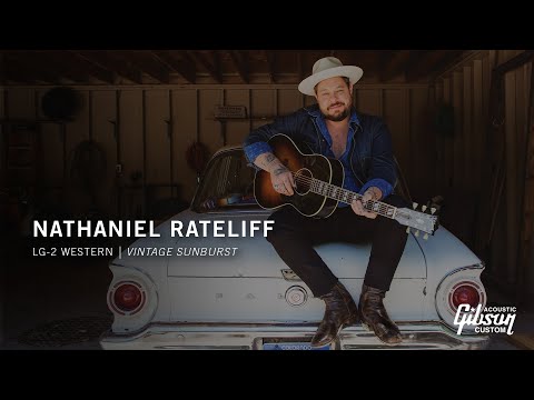 GUITARGUITAR Gibson Nathaniel Rateliff LG-2 Western Vintage Sunburst