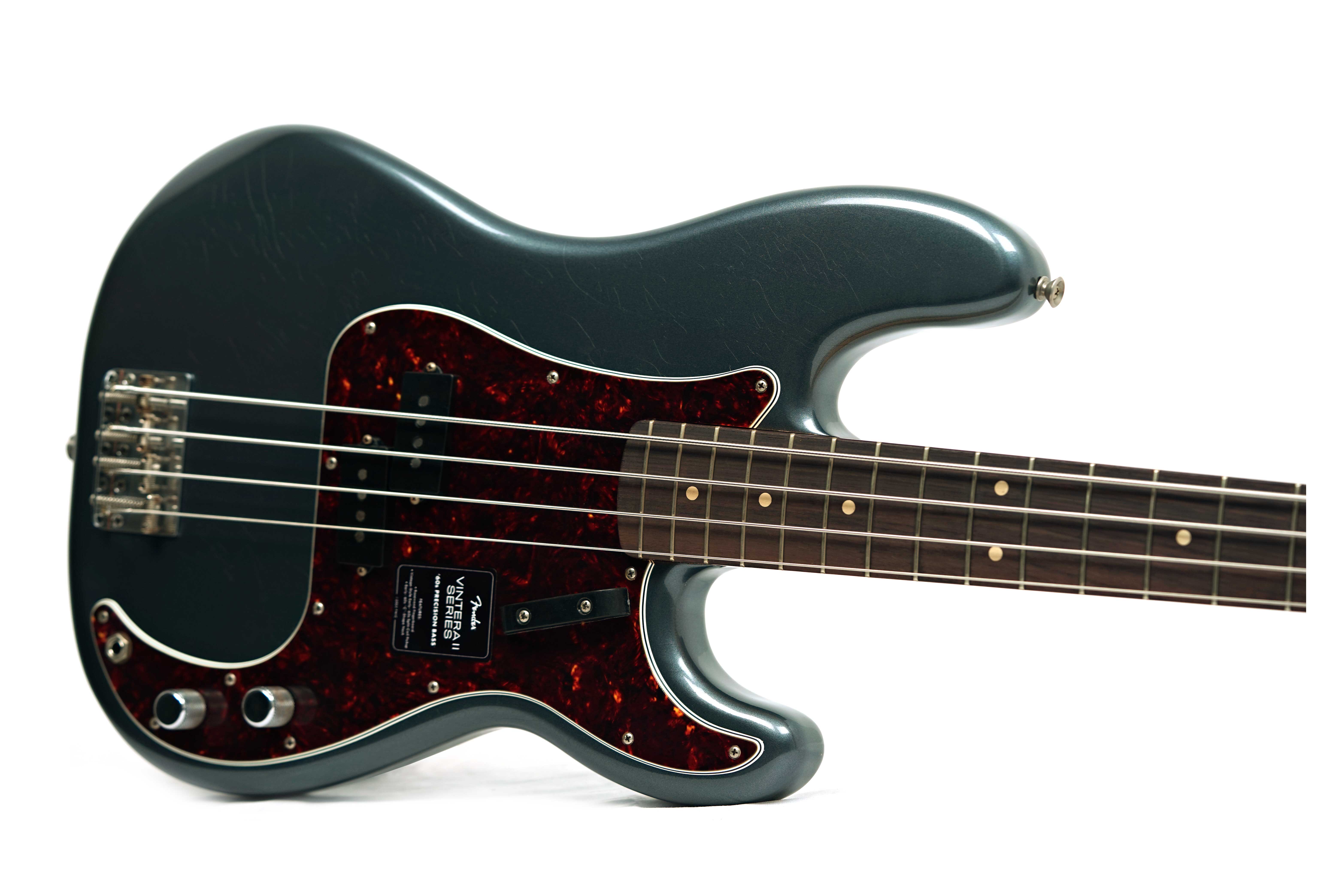 GUITARGUITAR Fender Limited Edition Vintera II Road Worn '60s Precision Bass Rosewood Fingerboard Charcoal Frost Metallic #MX25143697