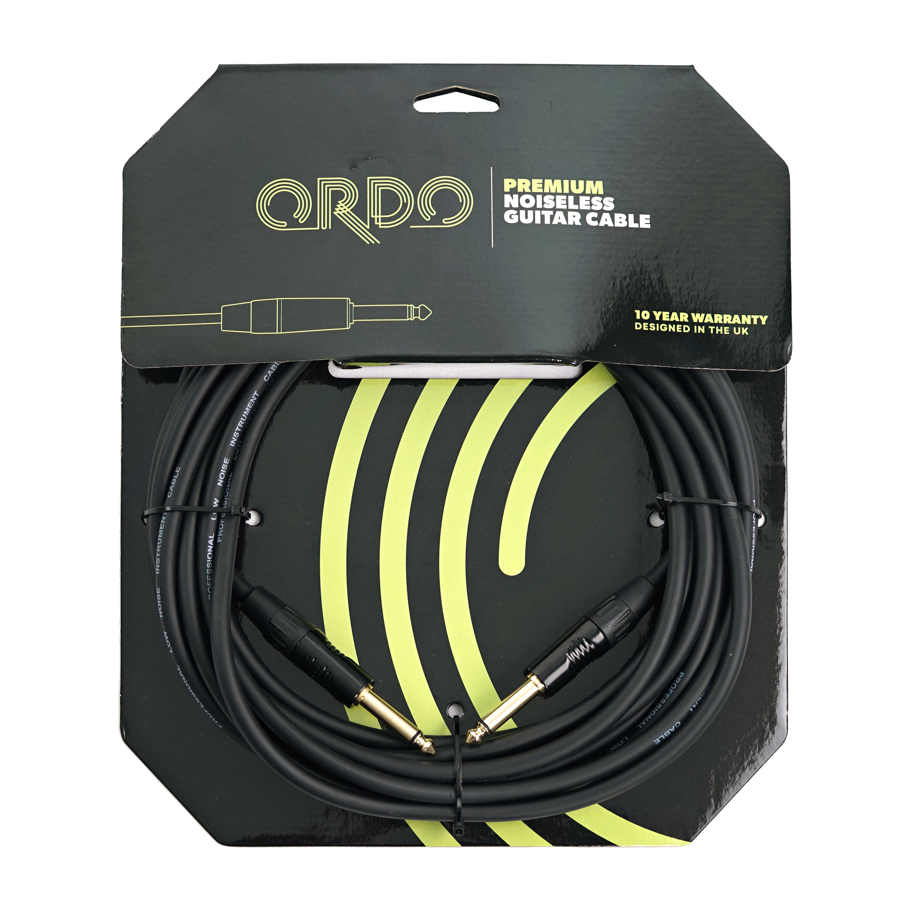 GUITARGUITAR Ordo C-IC3-5-1J-1J 15ft/5m Premium Guitar Cable with Rean by Neutrik Connectors