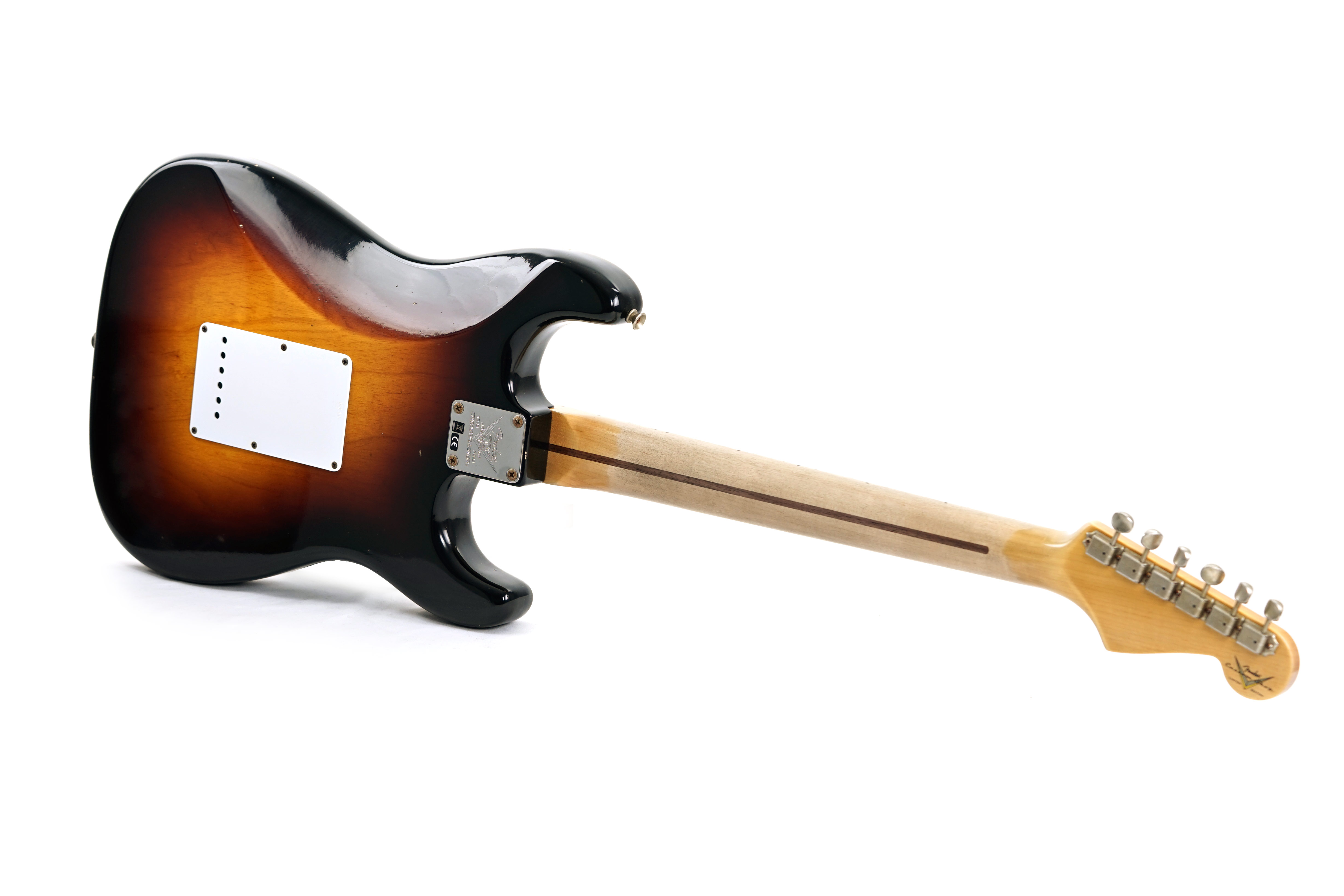 GUITARGUITAR Fender Custom Shop 1954 Stratocaster Journeyman Relic Wide 2 Tone Sunburst Left Handed