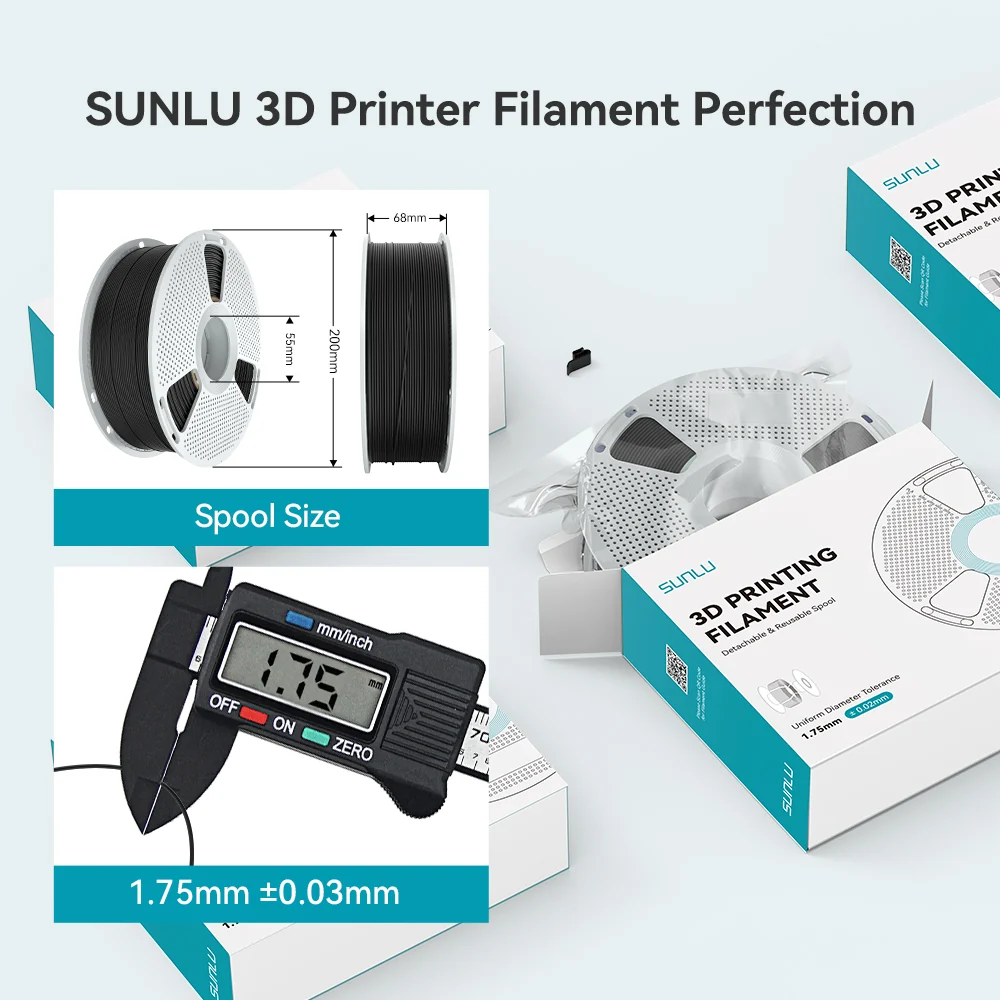 Nylon-6 Carbon Fiber (PA6-CF) 3D Printer Filament 0.5KG-1KG