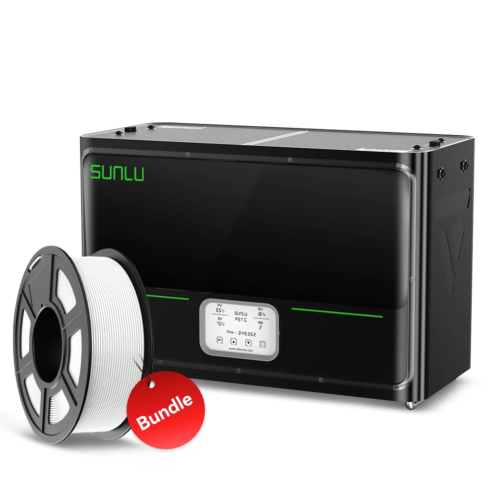 SUNLU FilaDryer S4, Temperature Balance and High Efficiency, the First Dryer for 4 Spools Capacity