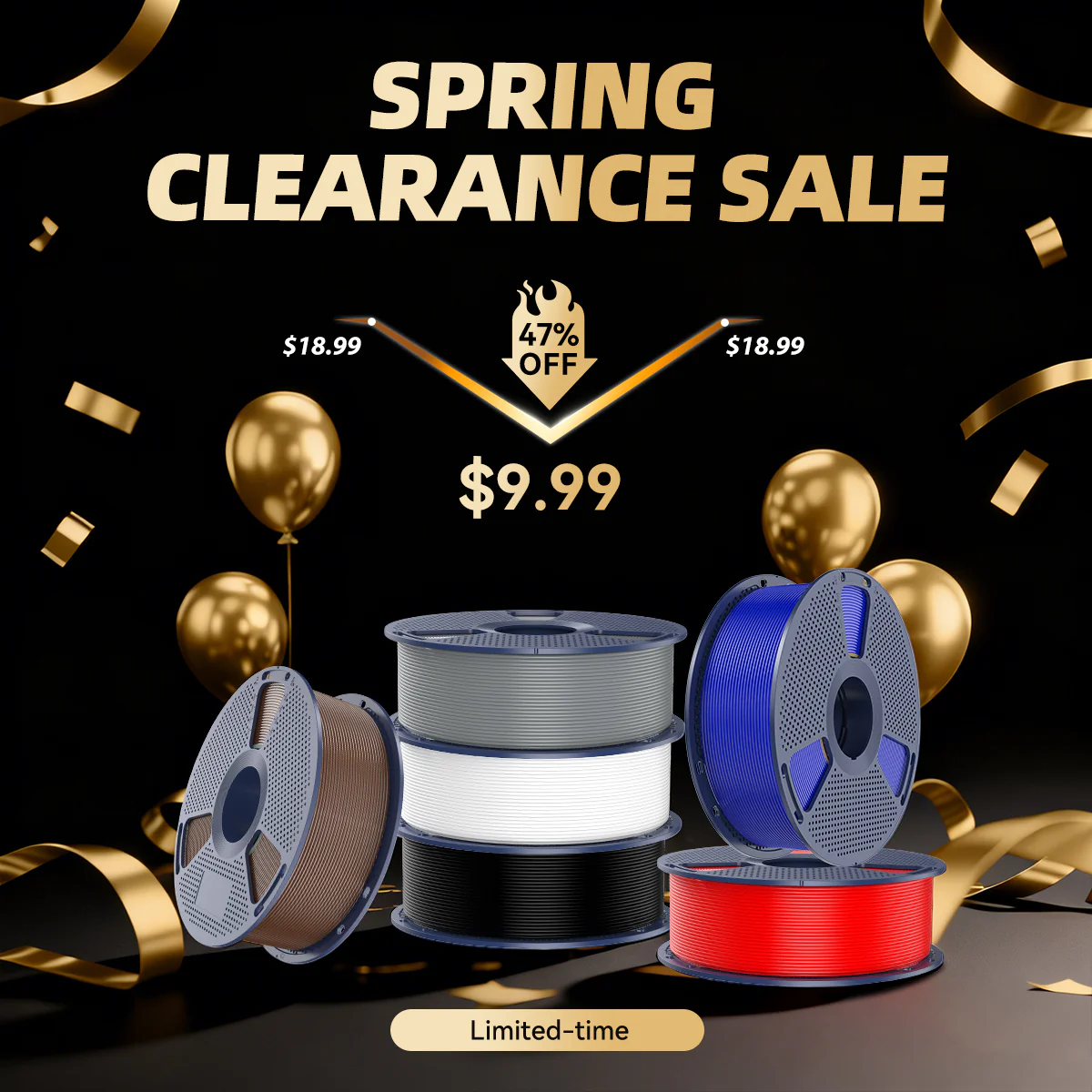 [USA Only] 3D Printing Special Offers Collection, FDM 3D Printing Filament and 3D Printing Mates Clearance Sales