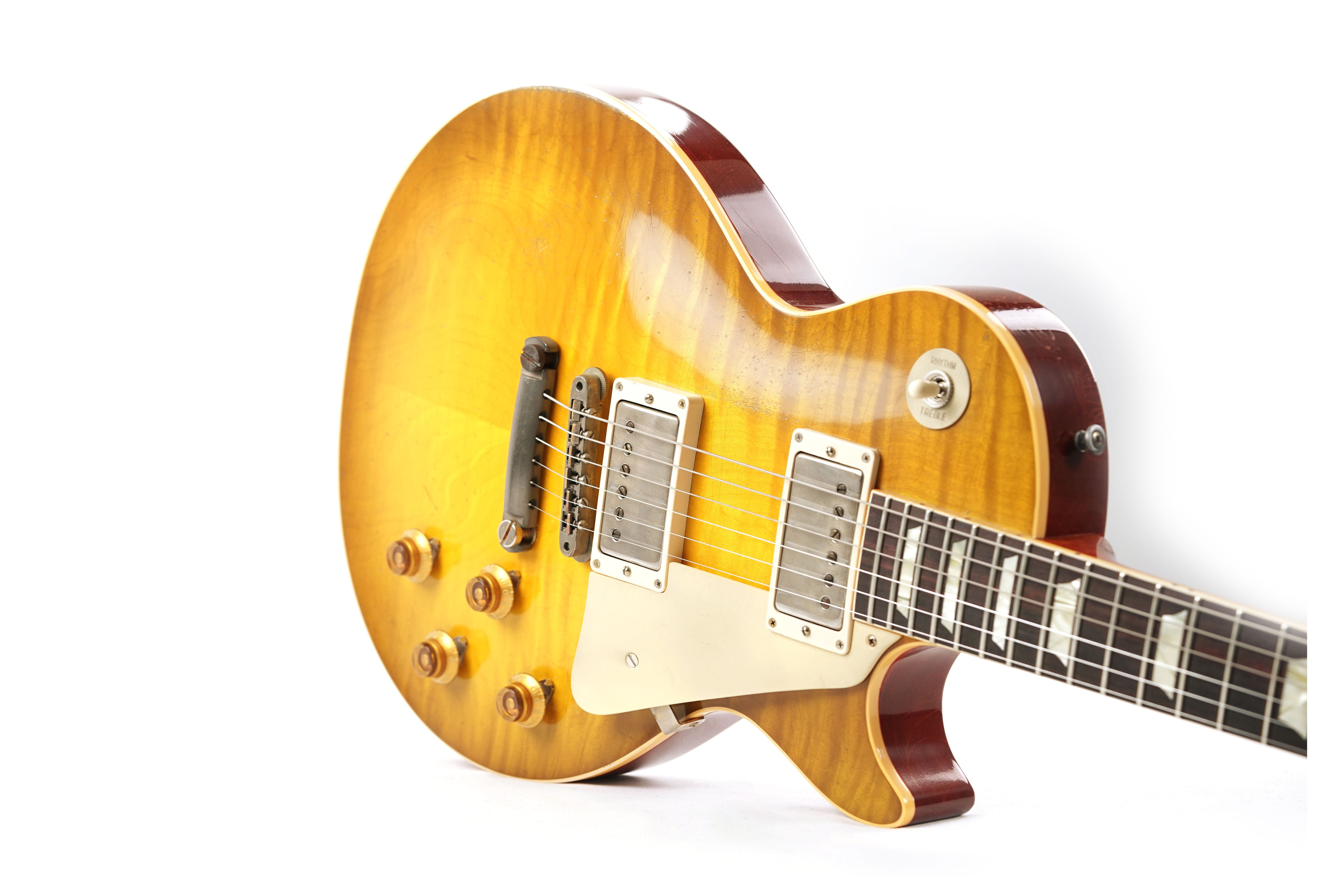 GUITARGUITAR Gibson Custom Shop Murphy Lab 1959 Les Paul Standard Reissue Heavy Aged Green Lemon Fade #94453
