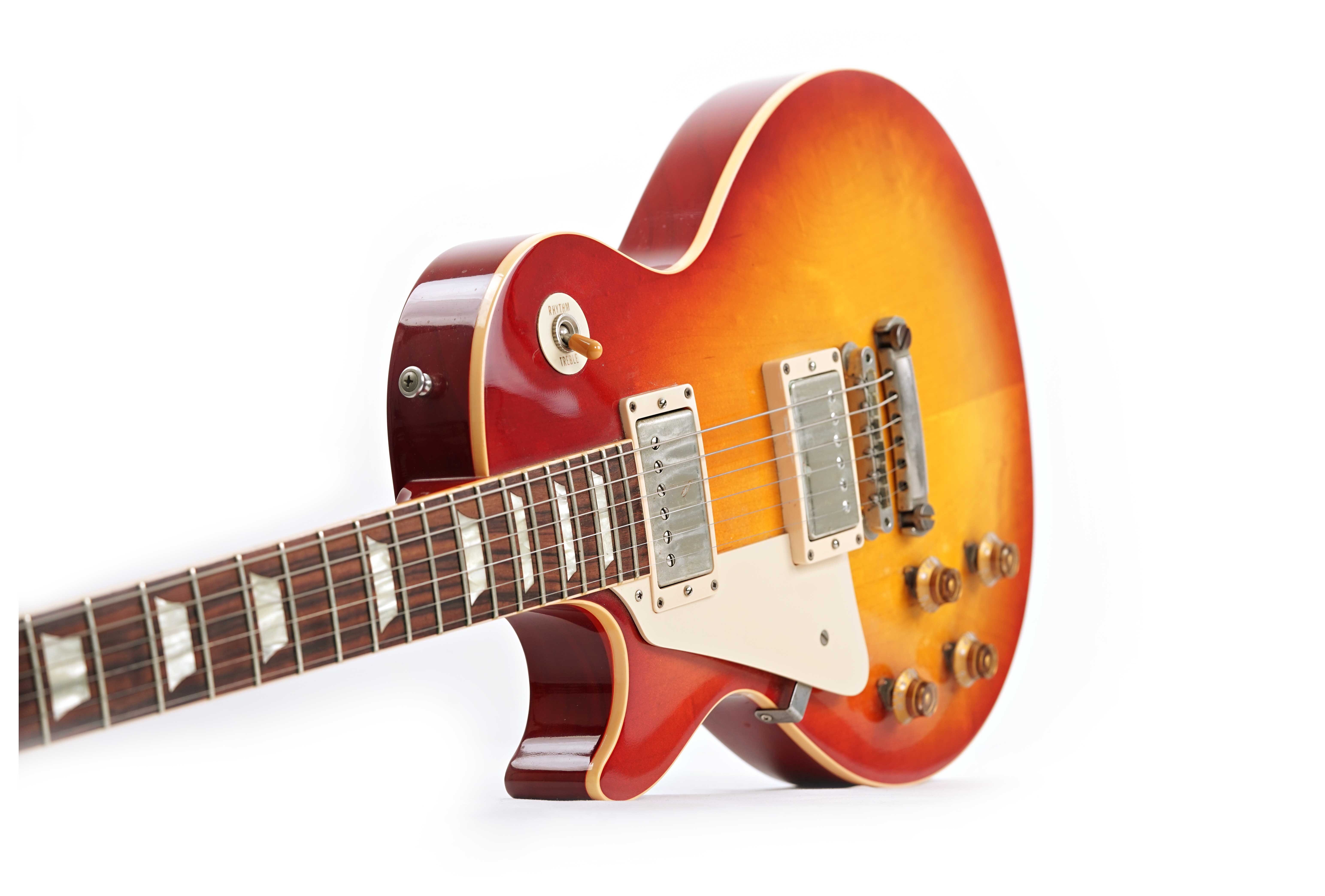 GUITARGUITAR Gibson Custom Shop 1958 Les Paul Plain Top Washed Cherry Left Handed (Pre-Owned) #821962