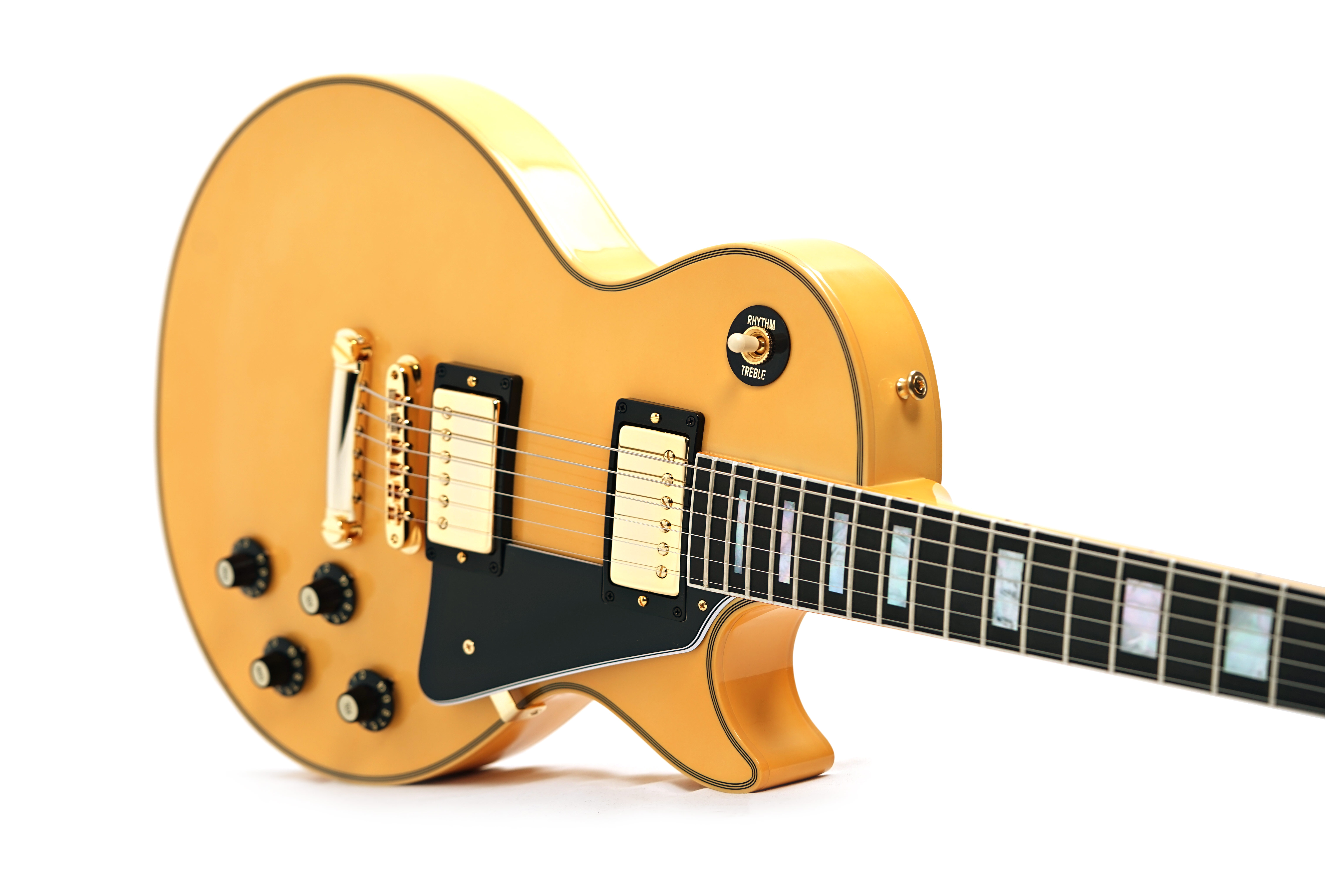 GUITARGUITAR Gibson Custom Shop Made 2 Measure 1968 Les Paul Custom Heavy Antique White VOS Gold Hardware #508048