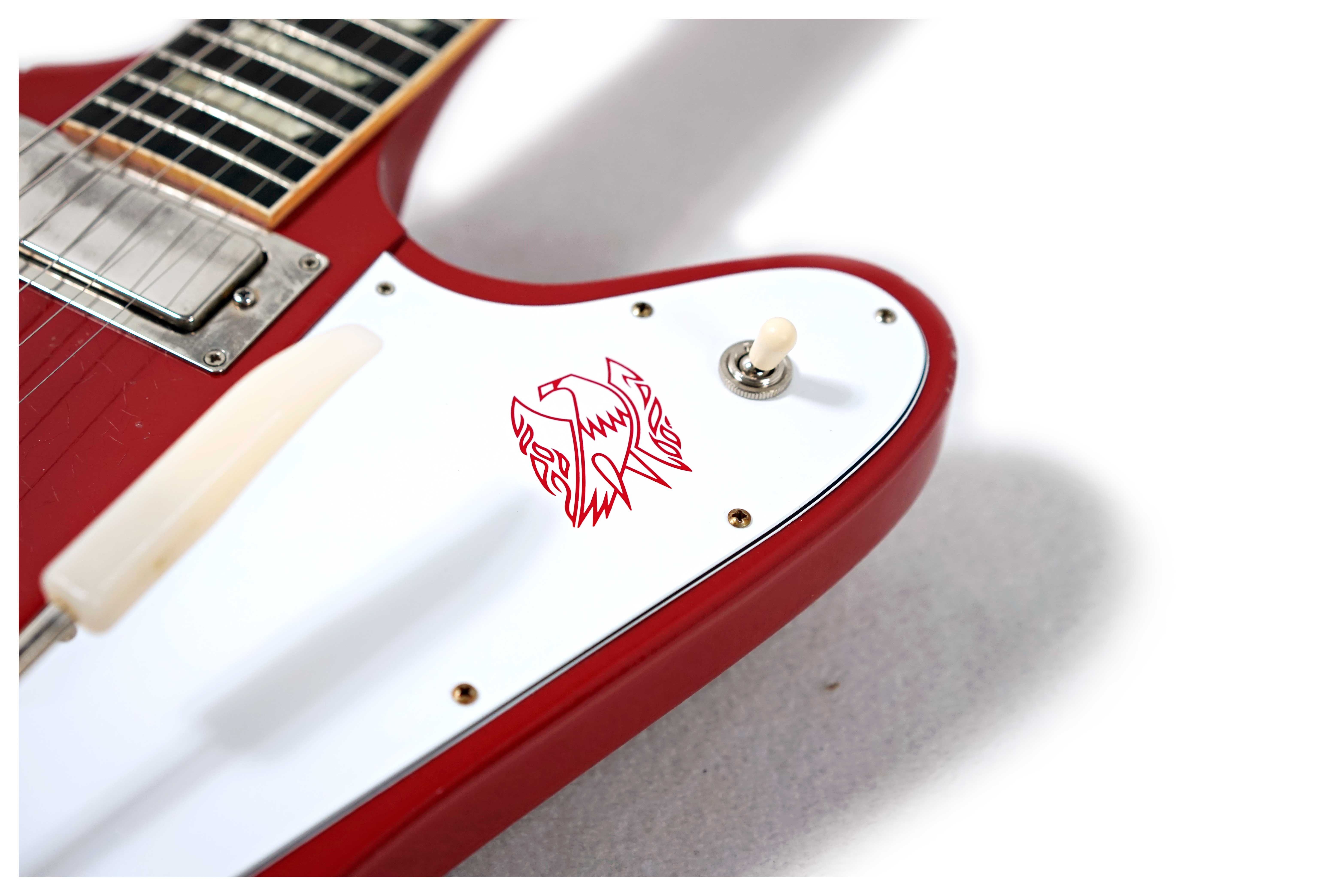 GUITARGUITAR Gibson Custom Shop 1963 Firebird V With Maestro Vibrola Light Aged Cardinal Red #304583