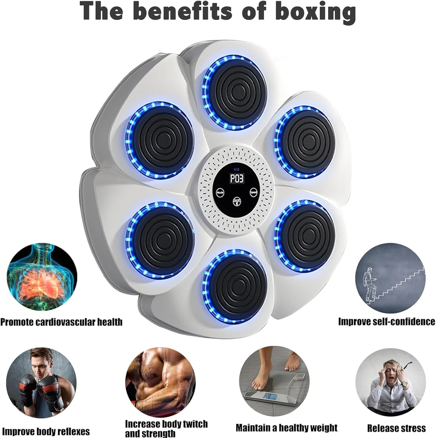 DeerRun® Smart Music Boxing Machine (Gloves and charging cable included)