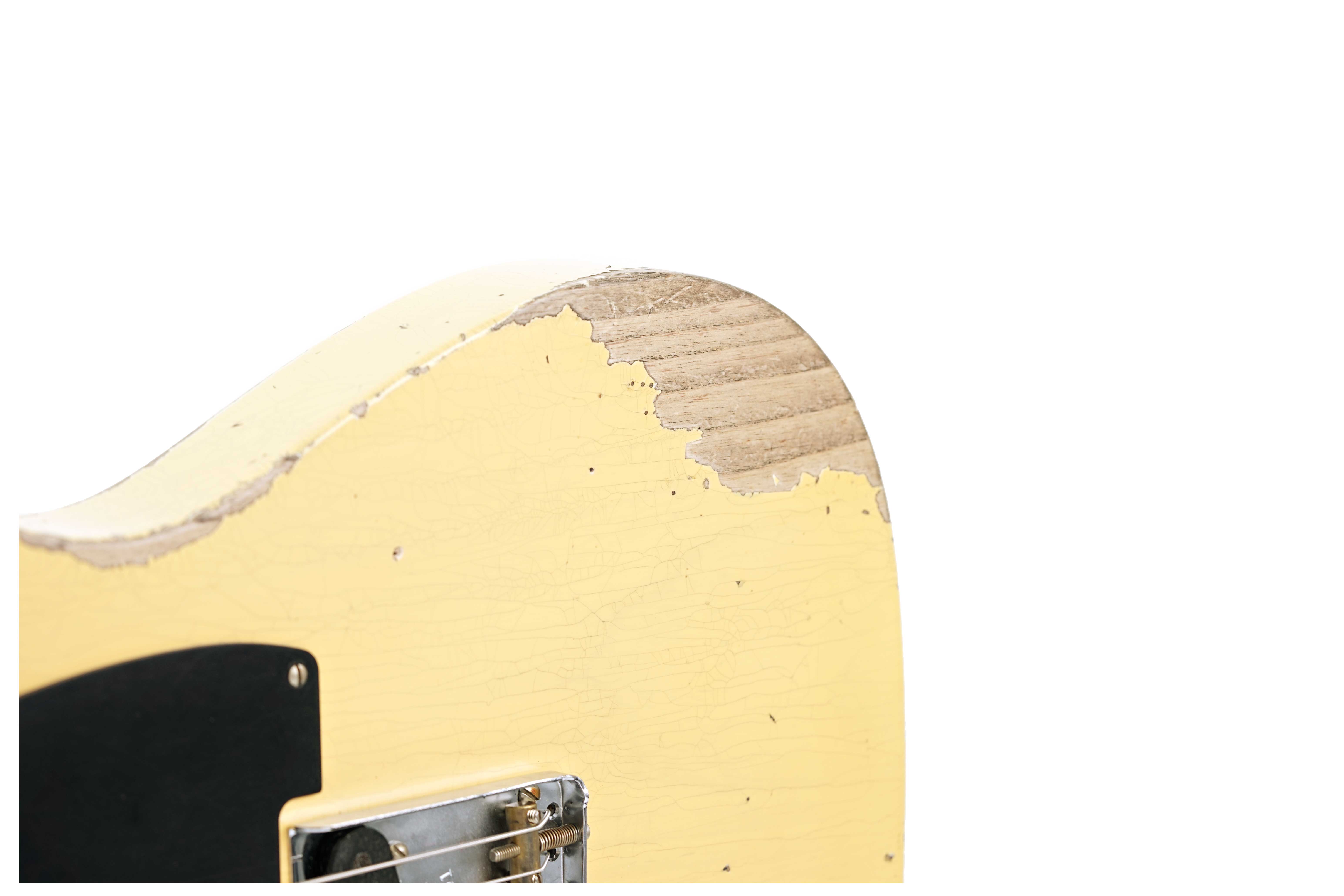 GUITARGUITAR Fender Custom Shop 1952 Telecaster Heavy Relic Aged Nocaster Blonde Maple Fingerboard Left Handed #R131701