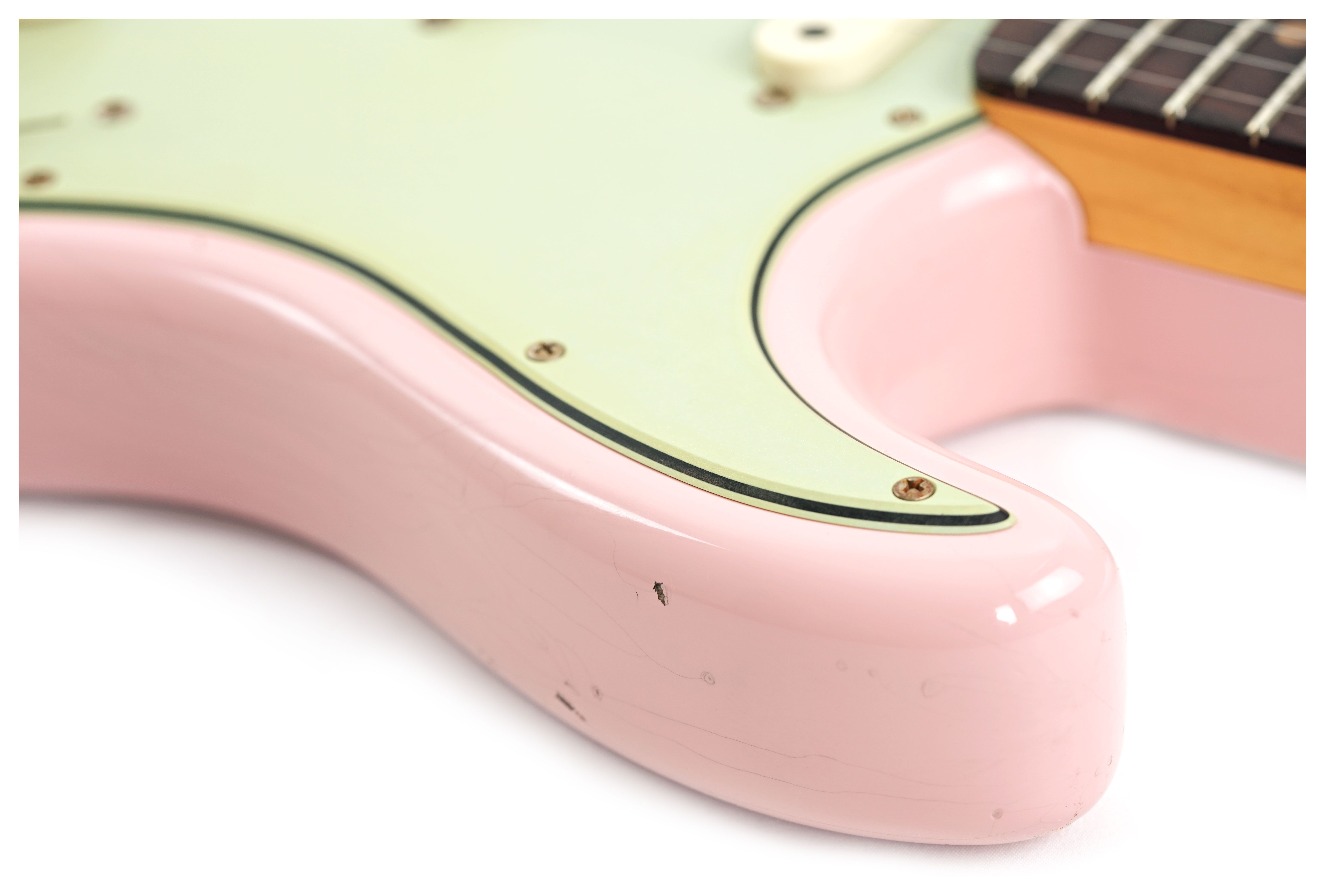 GUITARGUITAR Fender Custom Shop 1959 Collection Stratocaster Journeyman Relic Shell Pink Rosewood Fingerboard #CZ587030
