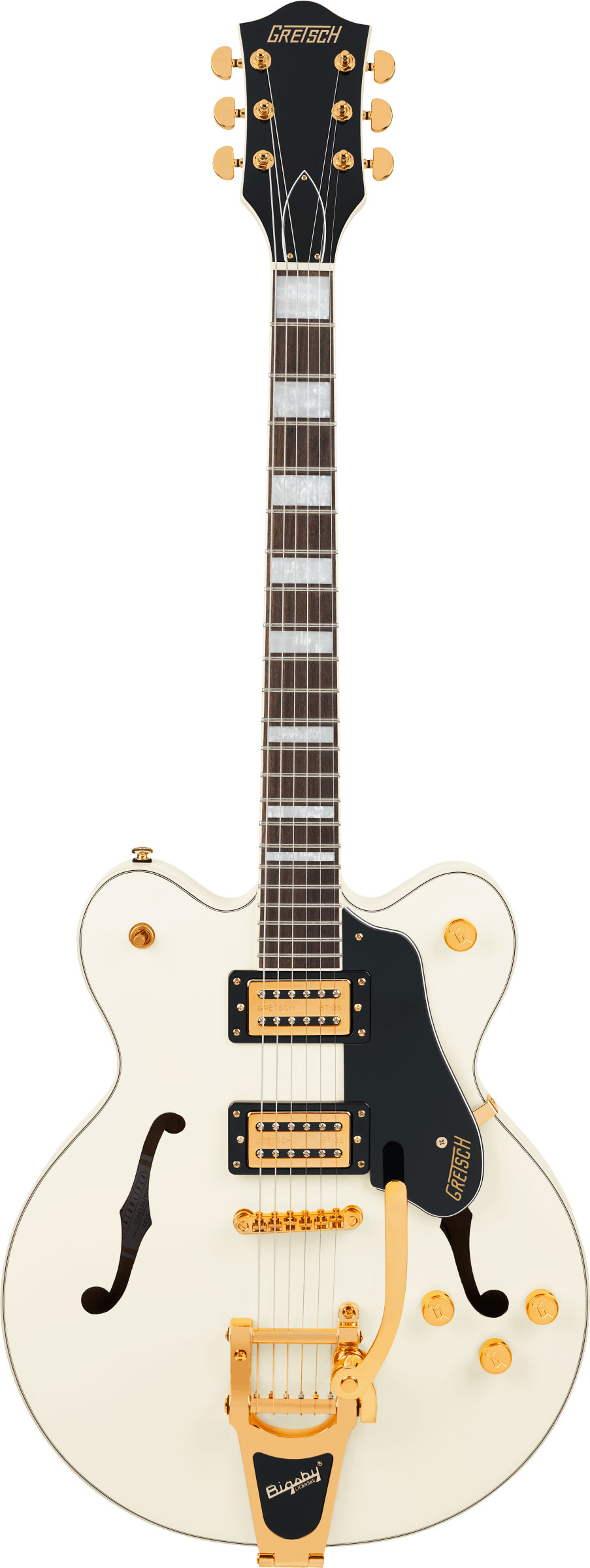 GUITARGUITAR Gretsch G2622TG Streamliner Center Block Double-Cut with Bigsby Limited Edition Broad'Tron BT-3S Pickups Vintage White