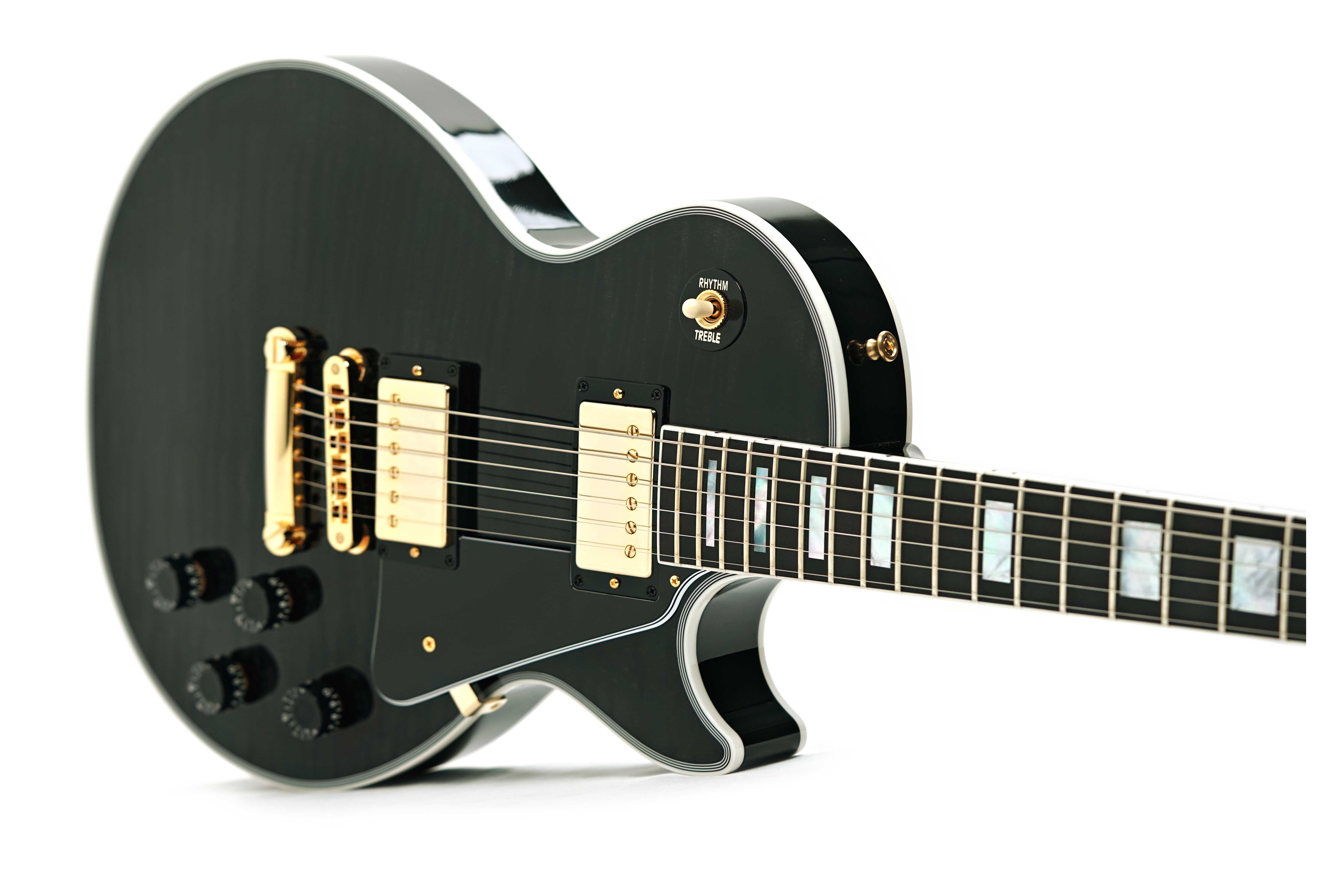 GUITARGUITAR Gibson Custom Shop Dealer Select Les Paul Custom Trans Black #CS502275