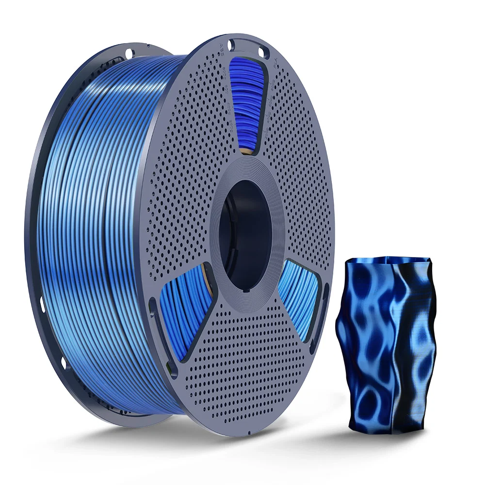 [MOQ: 3KG] Multi-Color SILK Filament(Dual-color, Tri-color and Four-color) 3D Printer Filament 1KG