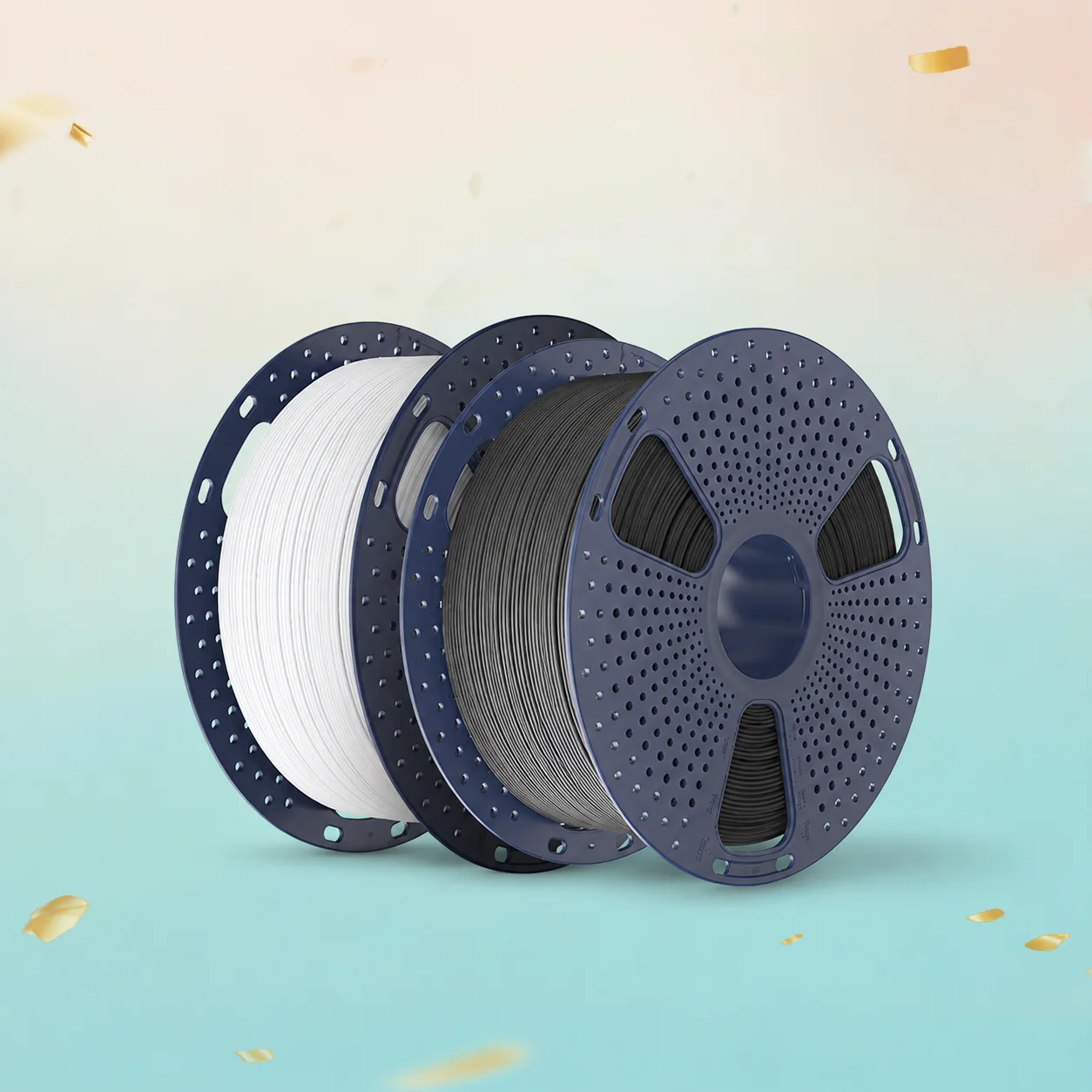 [Bigger Size, Longer Use, No Waste] 3KG Large Spool PLA Series 3D Printer Filament Collection