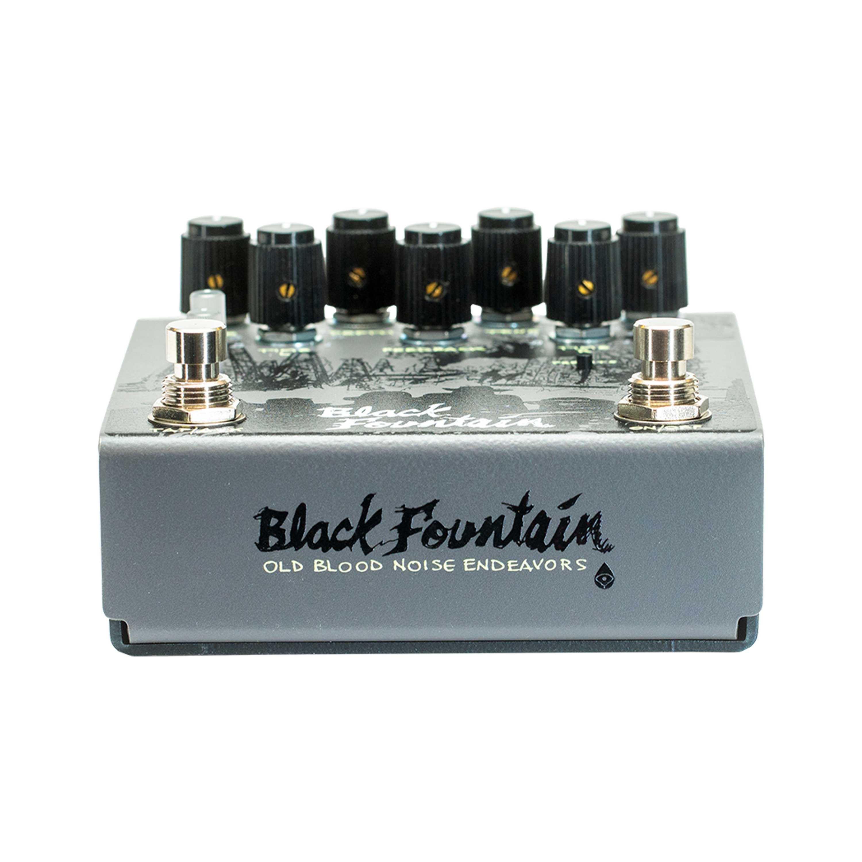GUITARGUITAR Old Blood Noise Endeavors Black Fountain Stereo Delay Pedal Slate