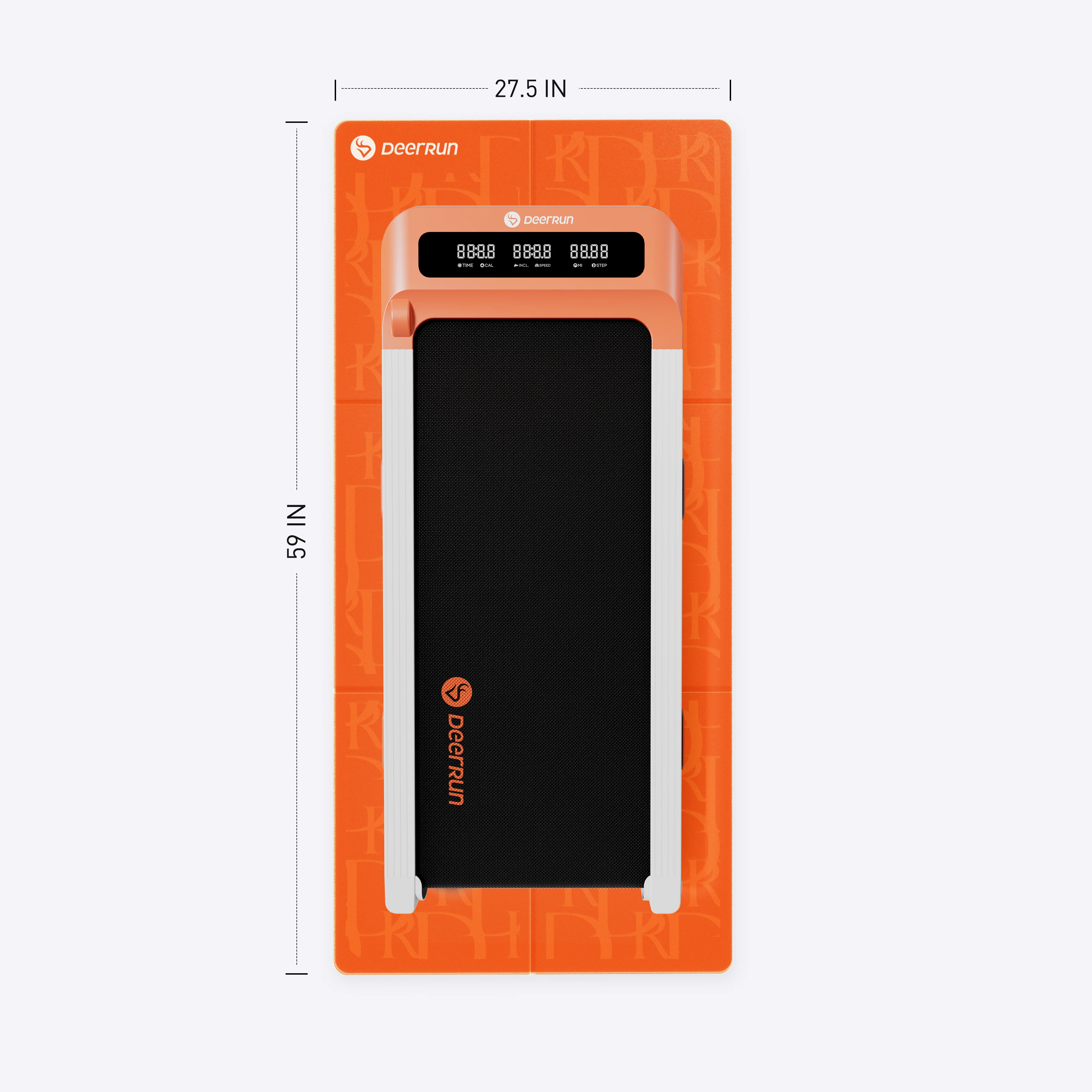 Sporty Vitality Orange DeerRun® Sprint Mat: Specific, Foldable, Floor-Protecting
