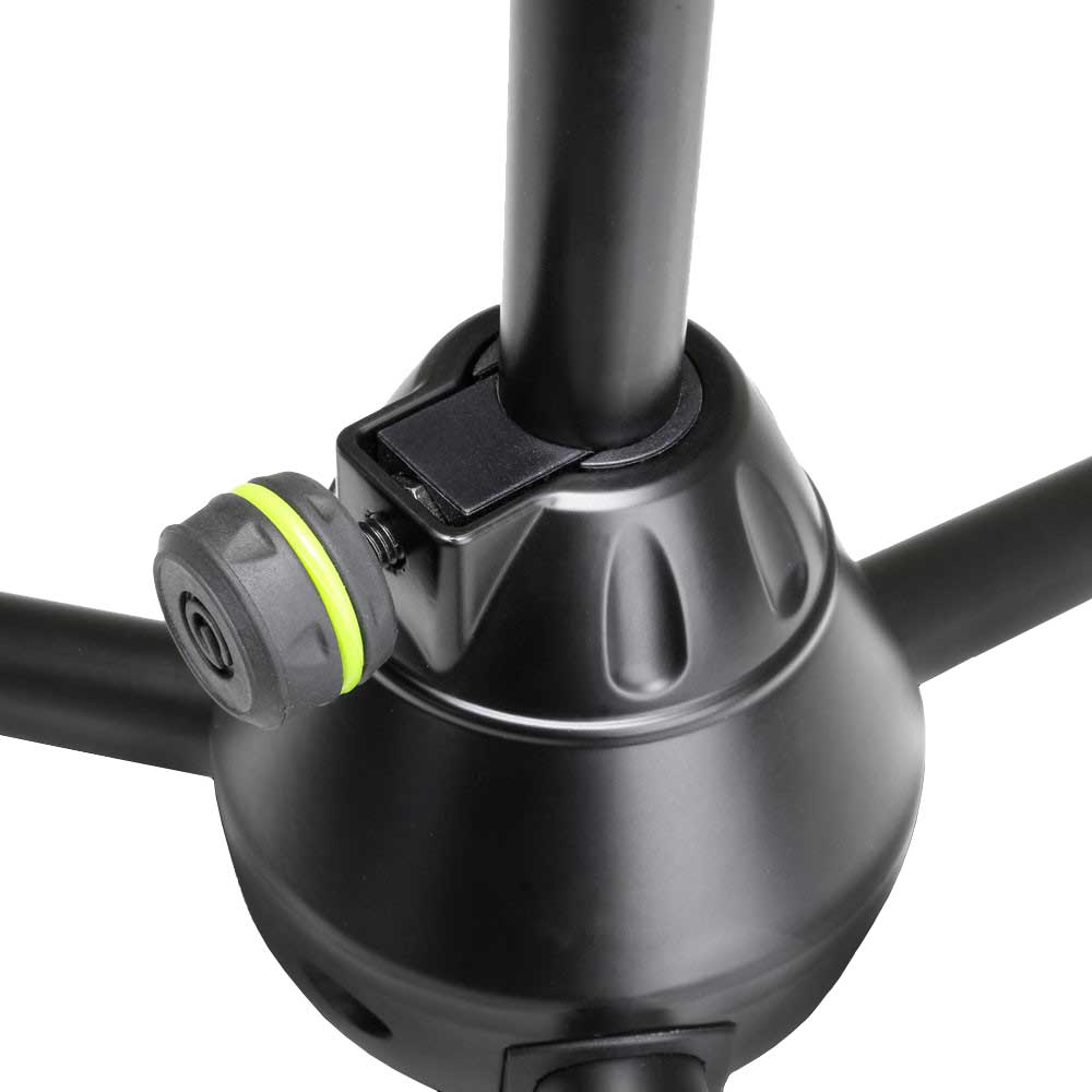 GUITARGUITAR Gravity MS 4221 B Short Microphone Stand with Folding Tripod Base and 2-Point Adjustment Boom
