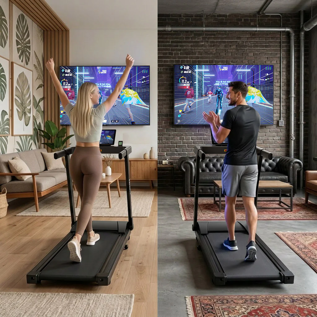 DeerRun A1 Pro Smart Foldable Treadmill with AI Coach