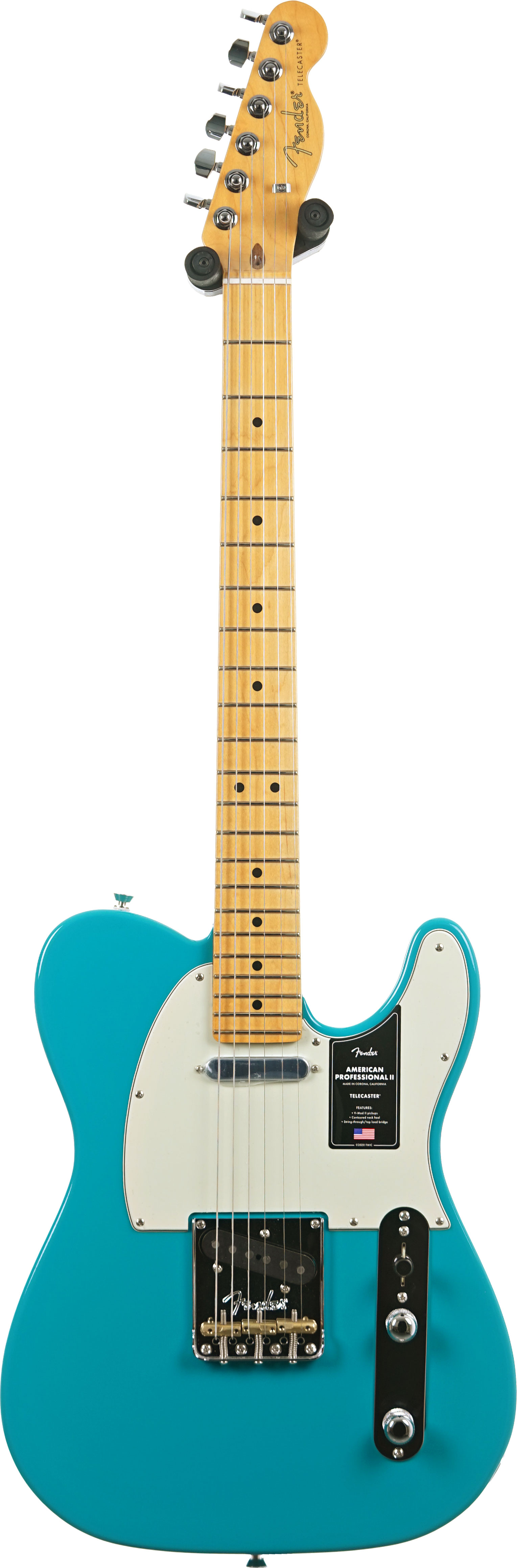 GUITARGUITAR Fender American Professional II Telecaster Miami Blue Maple Fingerboard #US25052472