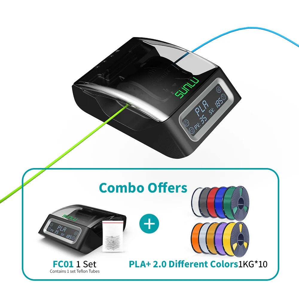 SUNLU Filament Connector FC01, Fusion Splicer, Weldable to 1.75mm PLA, ABS, PETG, PCL, PA and PC Filament