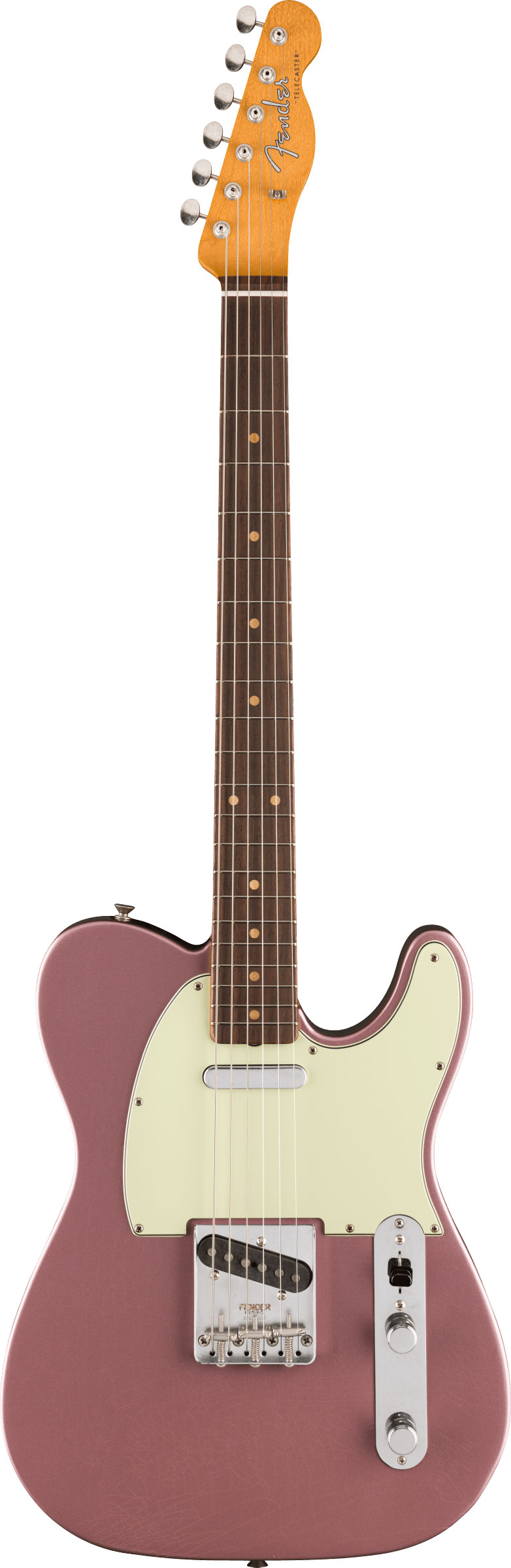 GUITARGUITAR Fender Limited Edition Vintera II Road Worn '60s Telecaster Rosewood Fingerboard Burgundy Mist Metallic