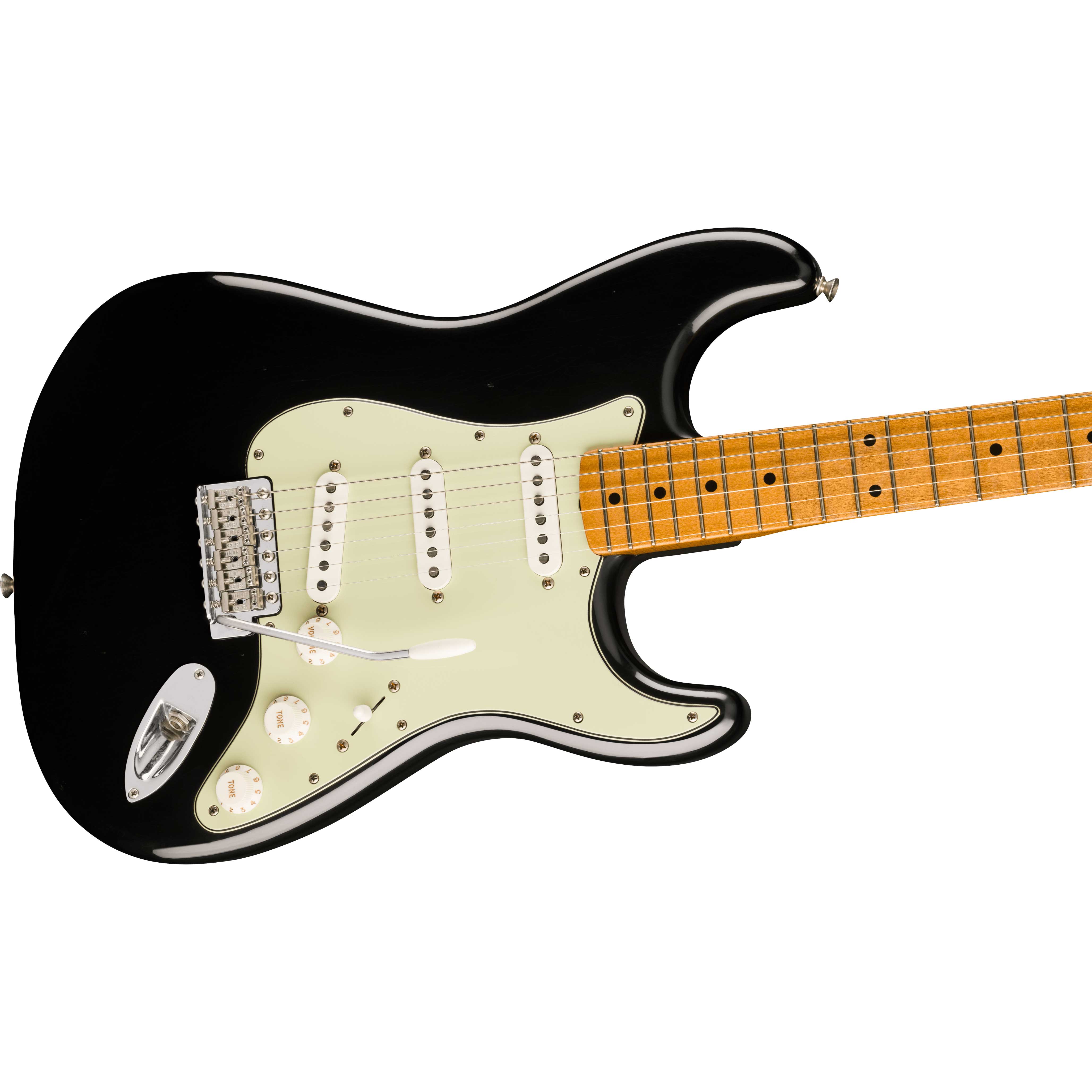 GUITARGUITAR Fender Limited Edition Vintera II Road Worn '60s Stratocaster Maple Fingerboard Black