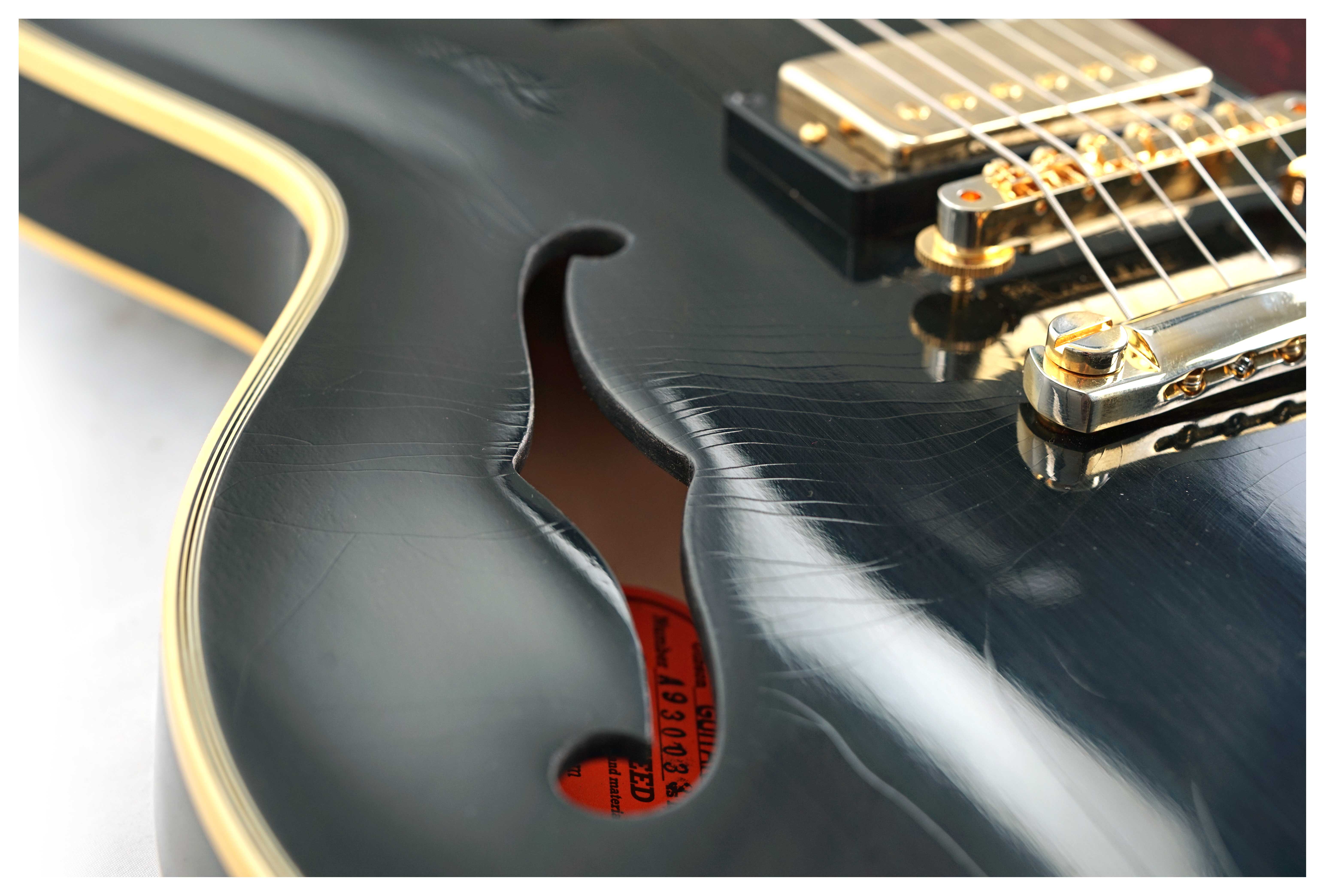 GUITARGUITAR Gibson Custom Shop Murphy Lab 1959 ES-355 Reissue Stop Bar Ultra Light Aged Ebony #A930033