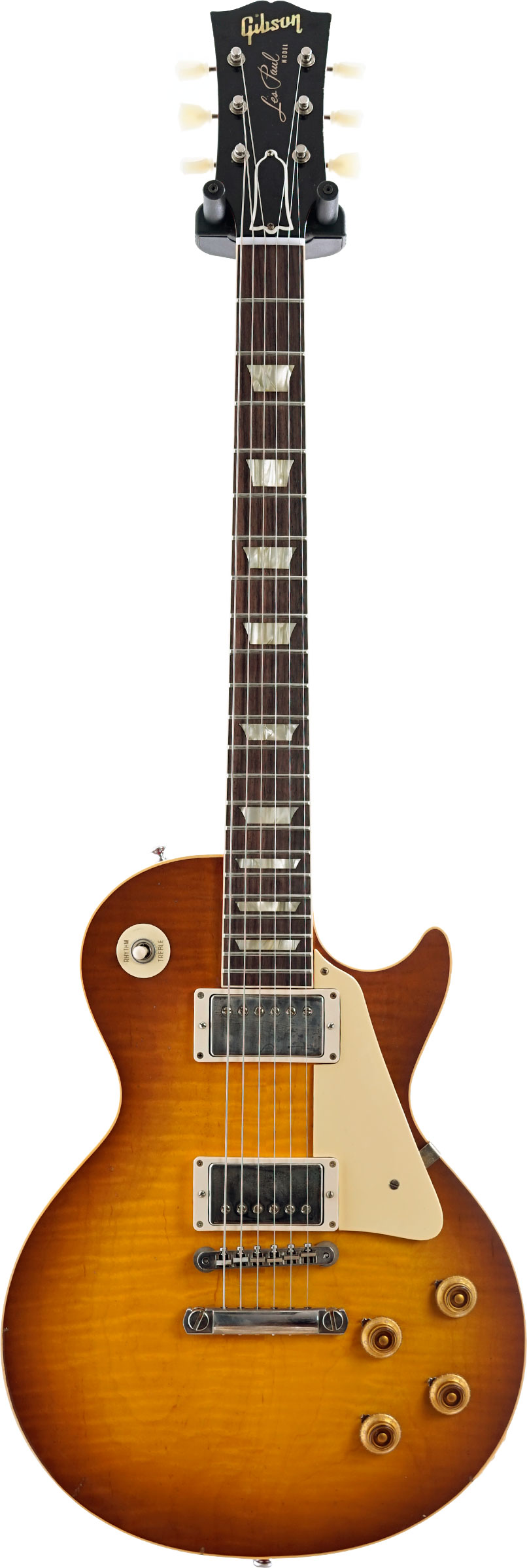 GUITARGUITAR Gibson Custom Shop 59 Les Paul Standard Made 2 Measure Hand Selected Top Dark Butterscotch Burst Murphy Lab Light Aged #93448