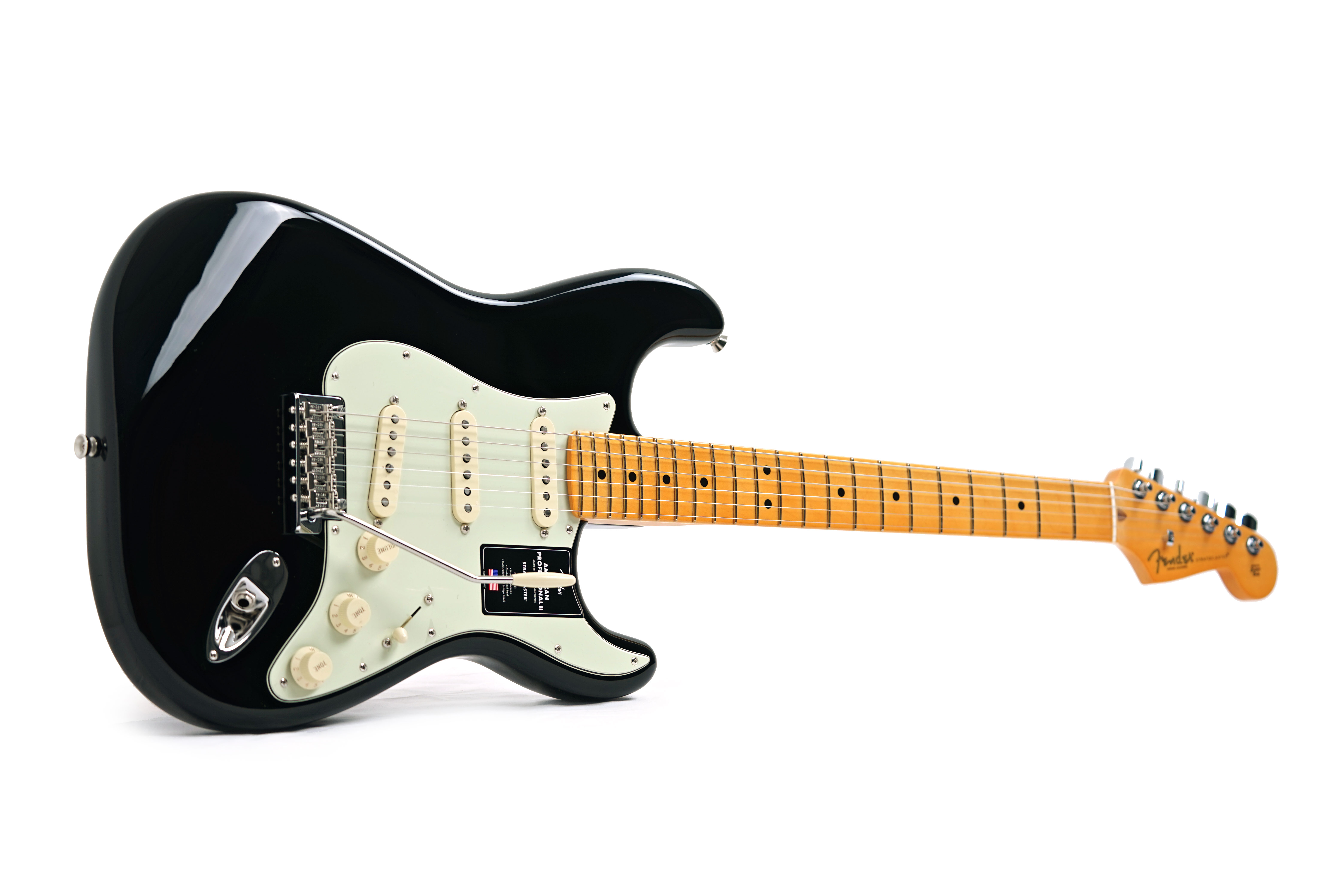 GUITARGUITAR Fender American Professional II Stratocaster Black Maple Fingerboard #US25042161