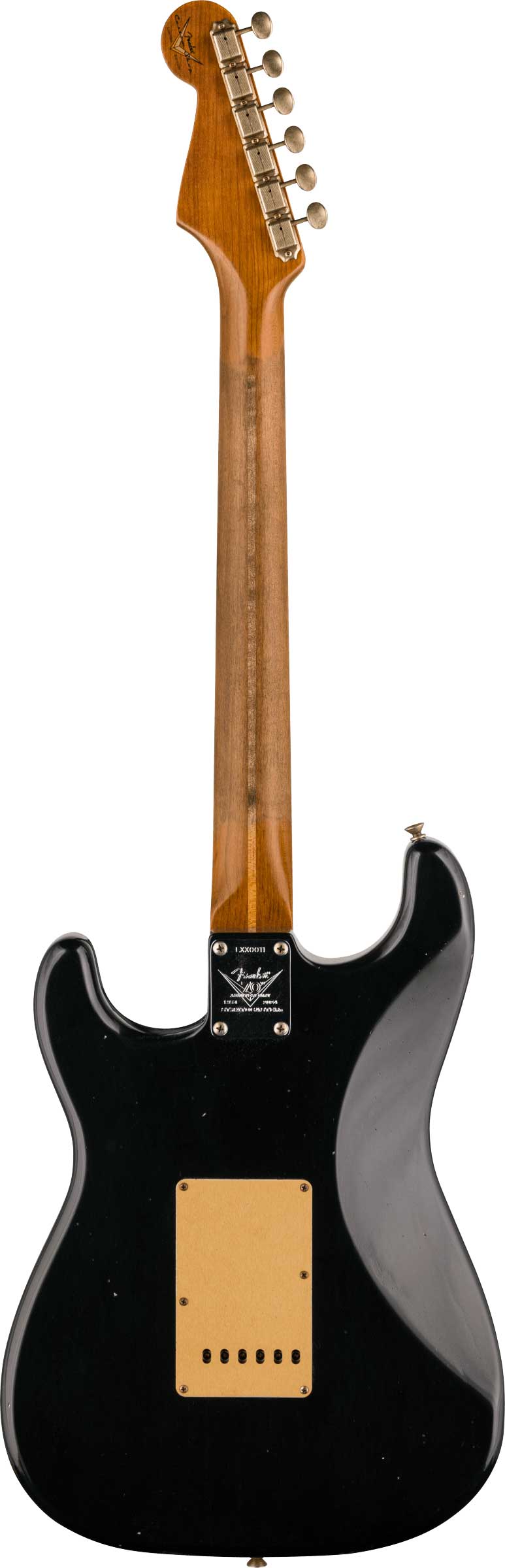 GUITARGUITAR Fender Custom Shop Limited Edition 1954 Roasted Stratocaster Journeyman Relic Aged Black