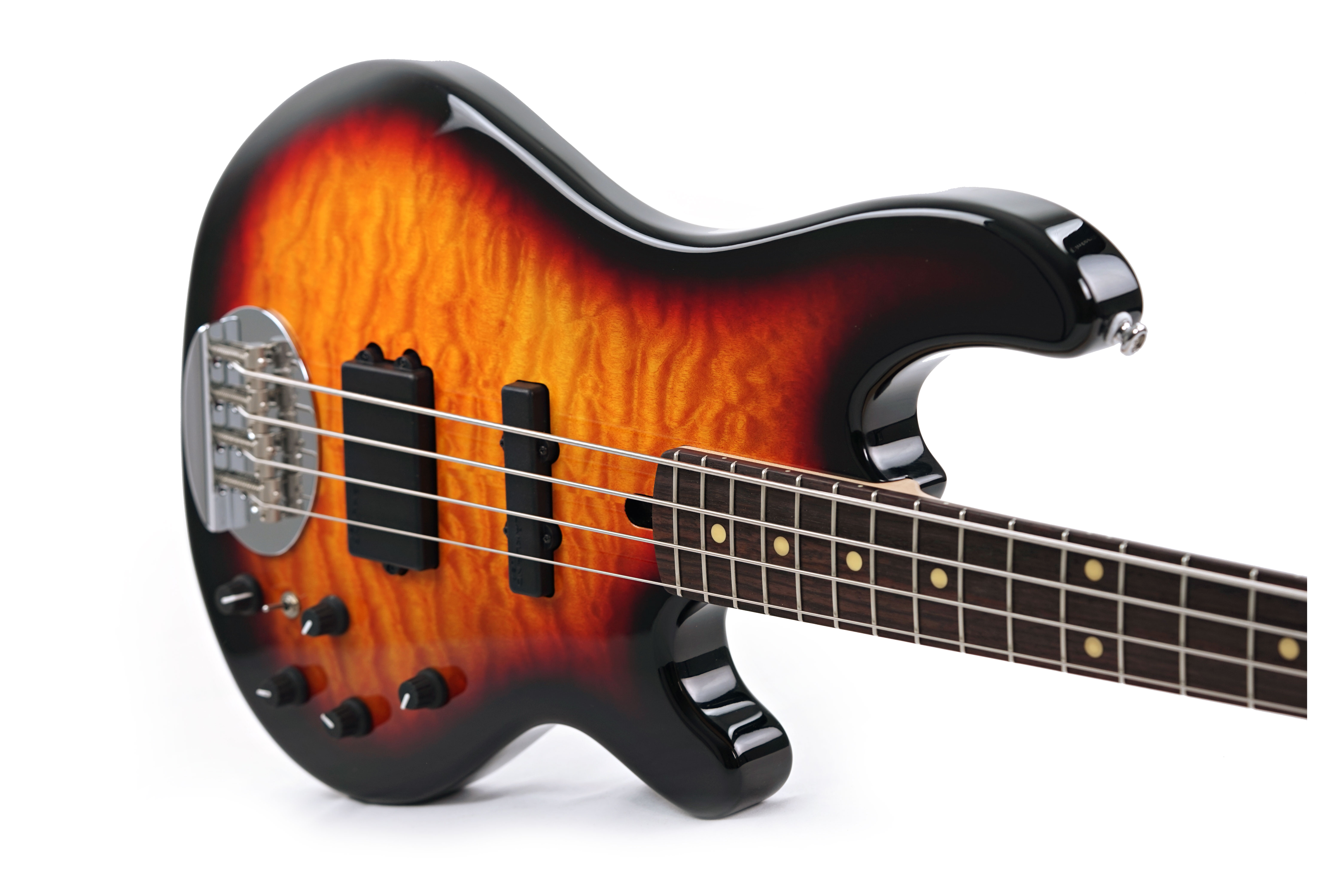 GUITARGUITAR Lakland Skyline 44-02 Deluxe Quilt Sunburst
