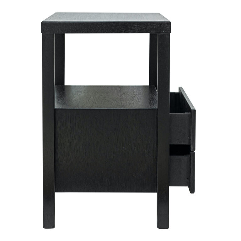 World Market Goswell Wood Nightstand with Storage