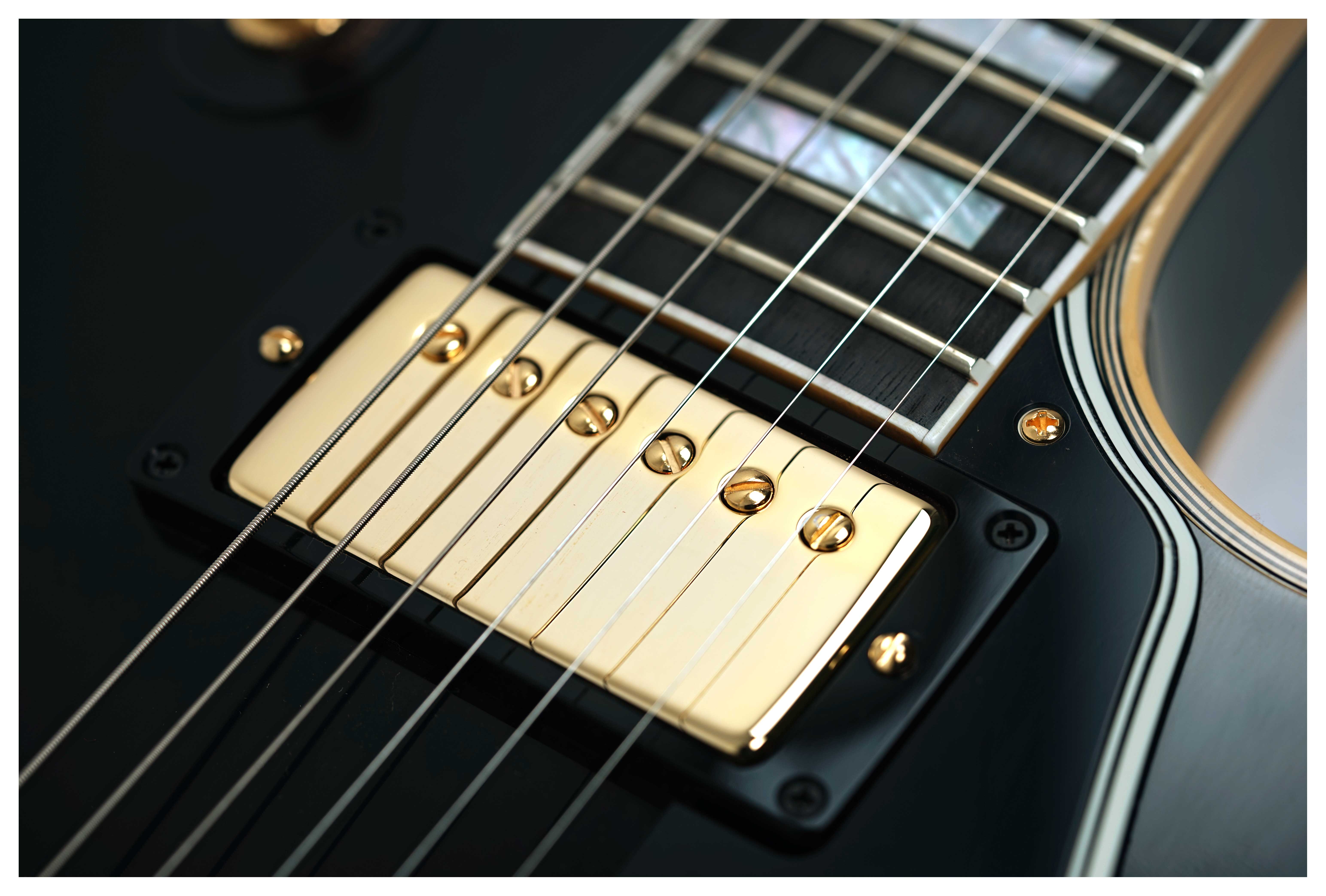 GUITARGUITAR Gibson Custom Shop 1957 Les Paul Custom Reissue 2-Pickup VOS Ebony #75764