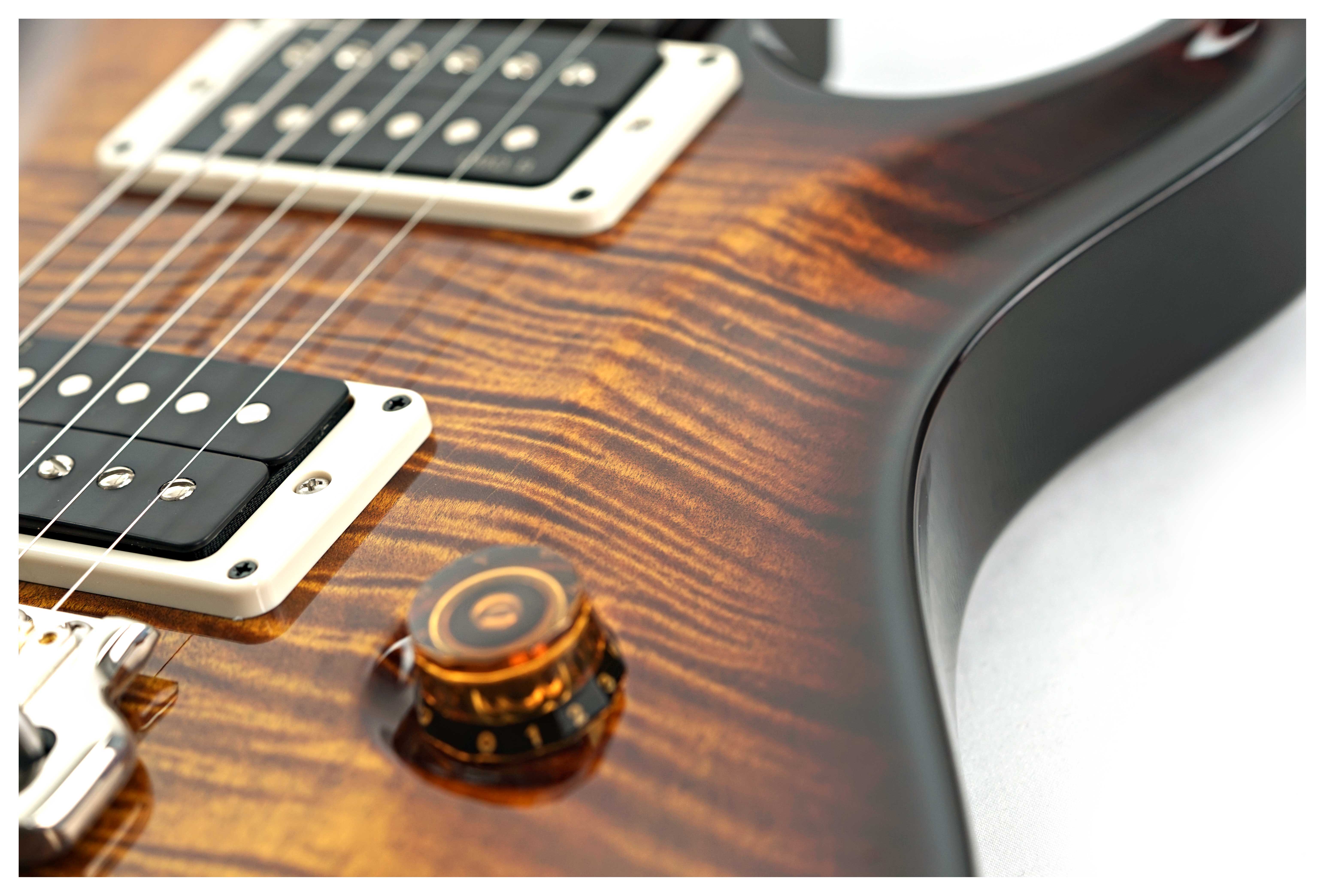 GUITARGUITAR PRS Custom 24 Black Gold Wraparound Burst #0403353