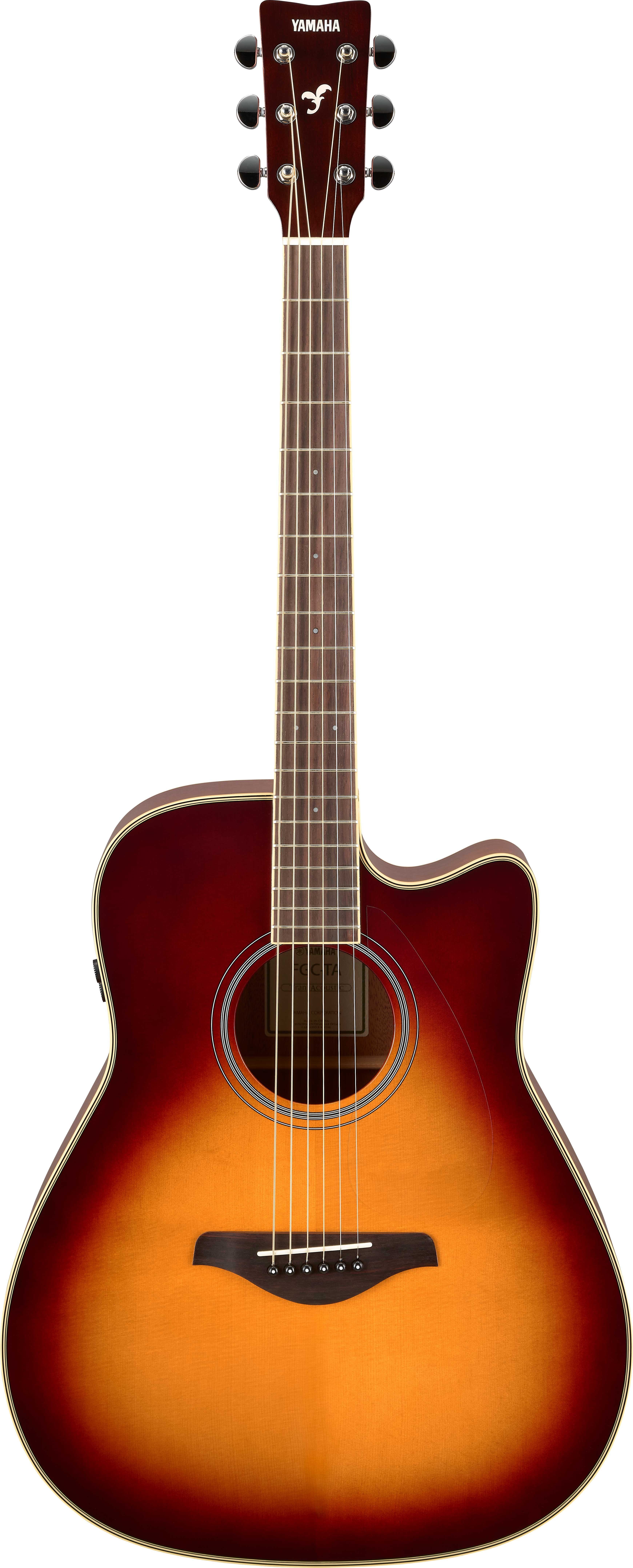 GUITARGUITAR Yamaha FGC-TA Transacoustic FG Cutaway Brown Sunburst