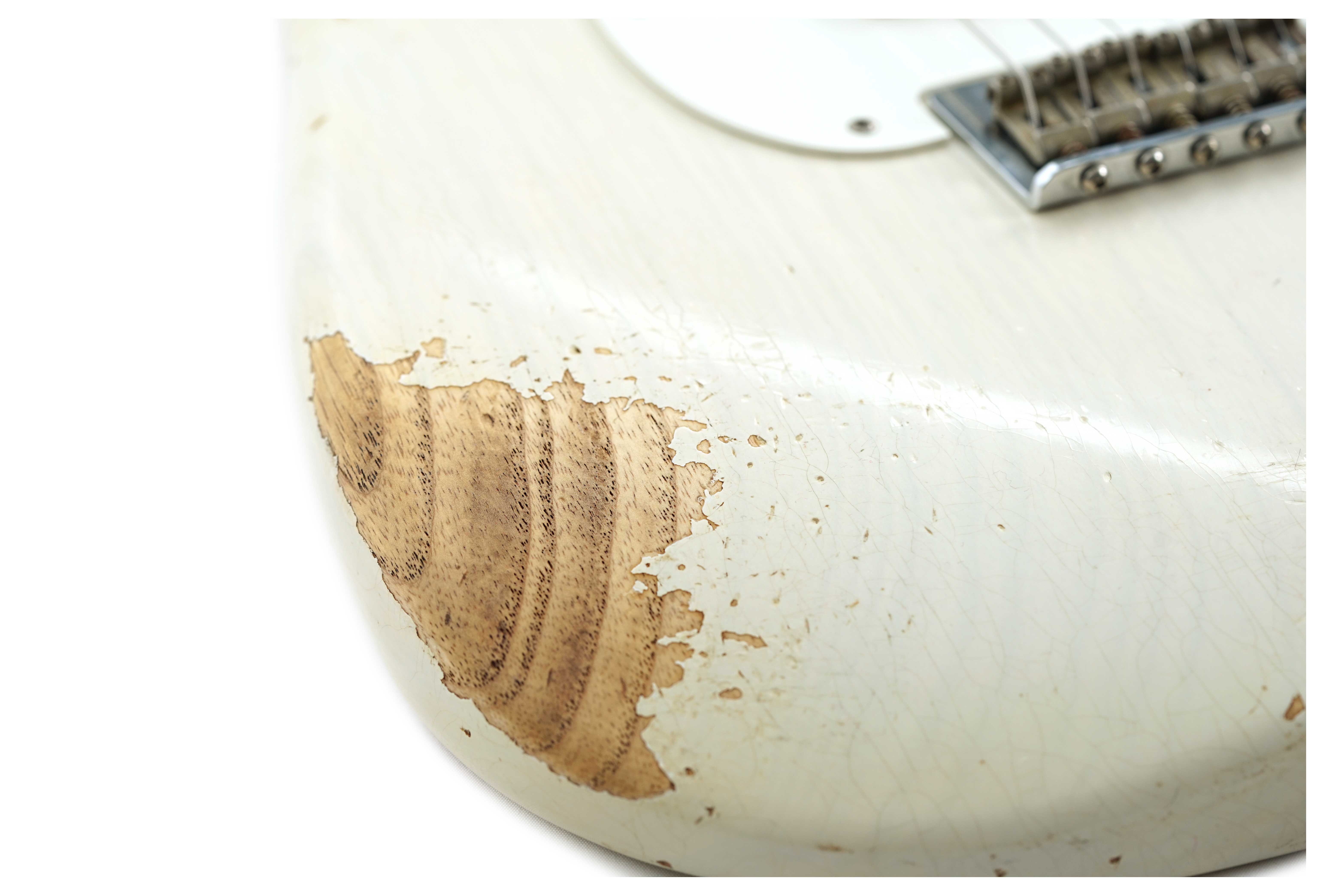 GUITARGUITAR Fender Custom Shop Limited Edition Red Hot Hardtail Stratocaster Heavy Relic Aged White Blonde #CZ579291