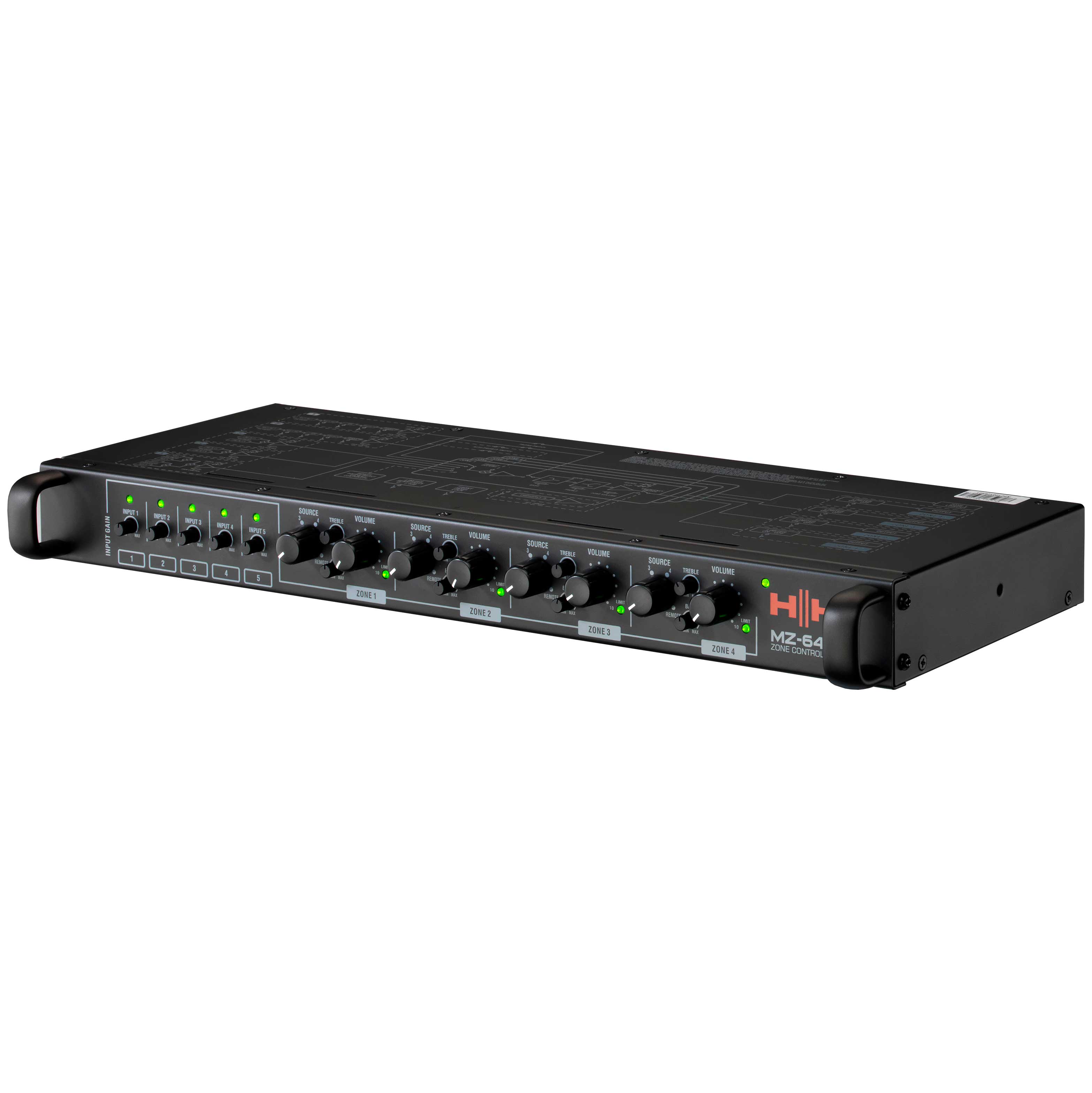 GUITARGUITAR HH MZ-64P 4-Zone Matrix Preamplifier