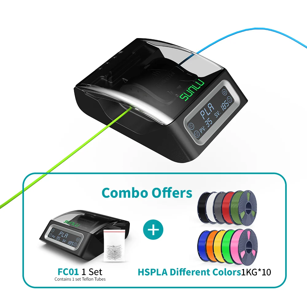 SUNLU Filament Connector FC01, Fusion Splicer, Weldable to 1.75mm PLA, ABS, PETG, PCL, PA and PC Filament