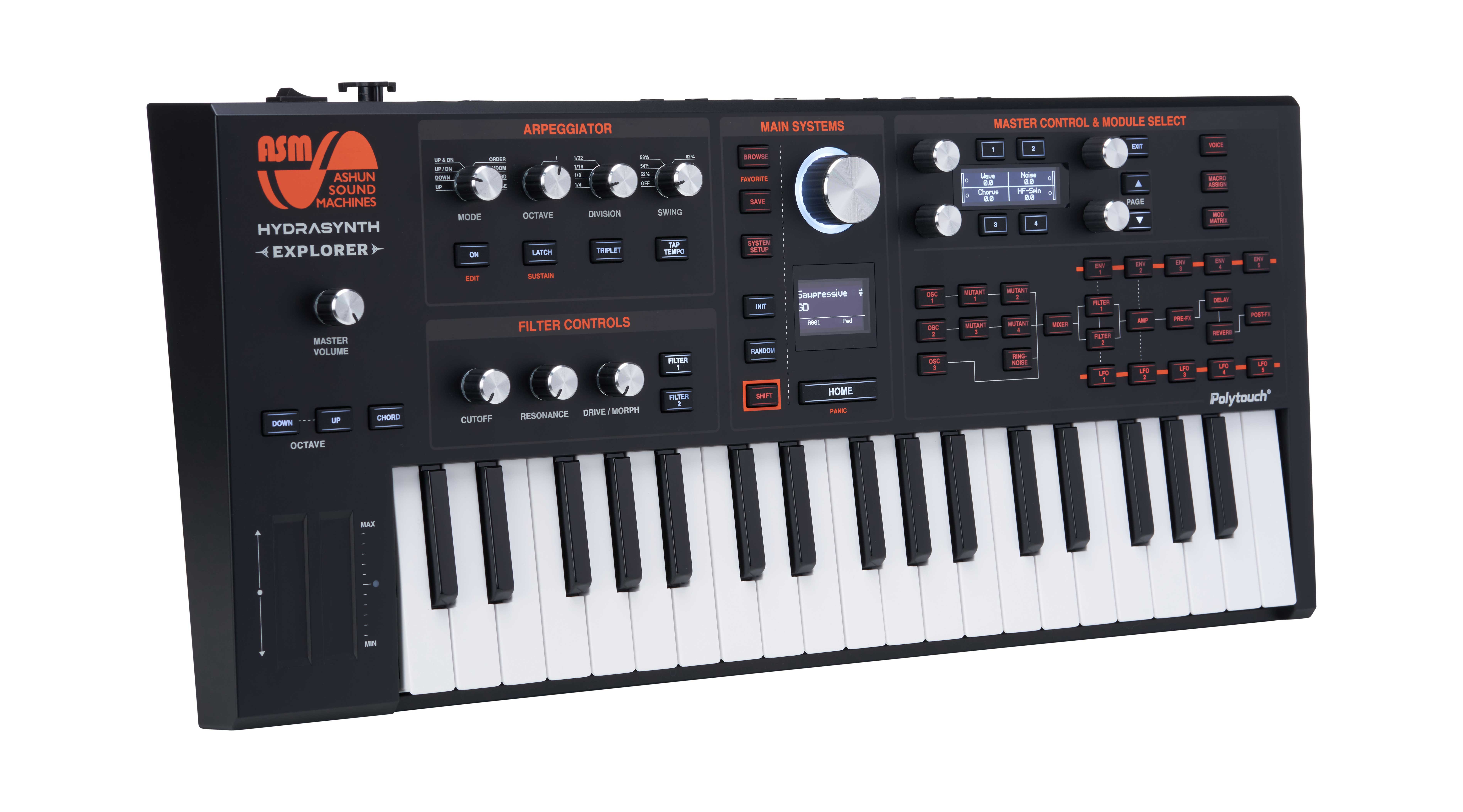 GUITARGUITAR Ashun Sound Machines (ASM) Hydrasynth Explorer Keyboard